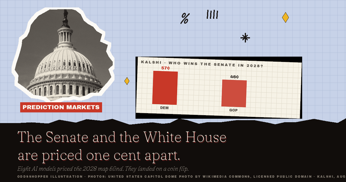 The 2028 Senate And The White House Are Priced One Cent Apart