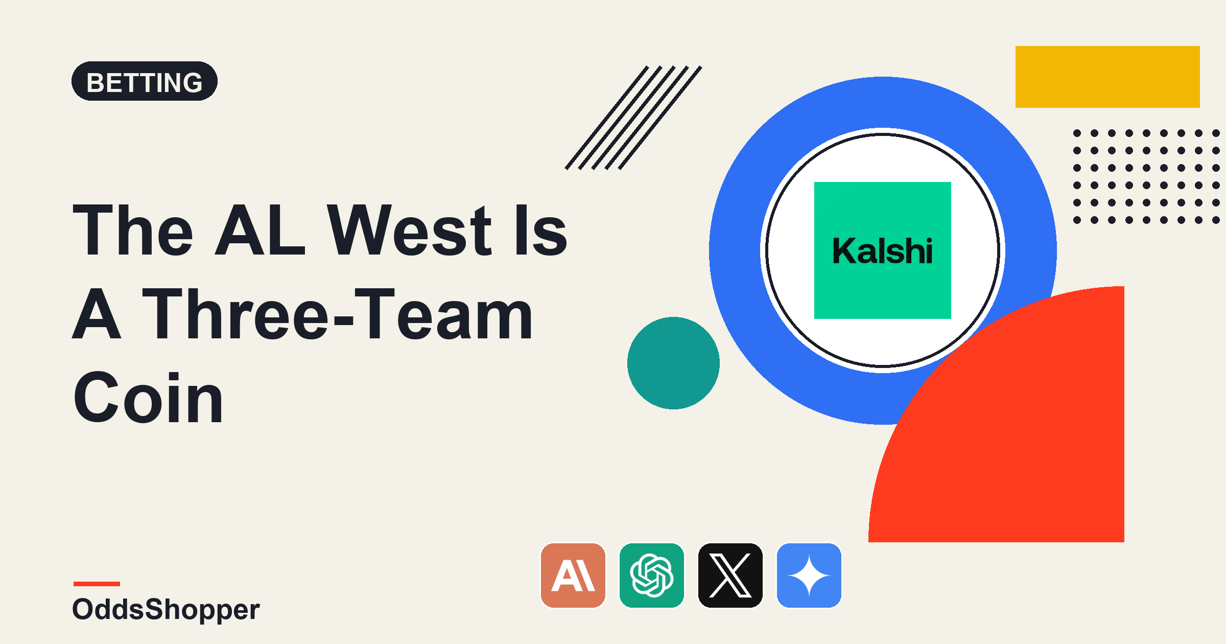 AL West Odds 2026: A Three-Team Coin Flip, Scored