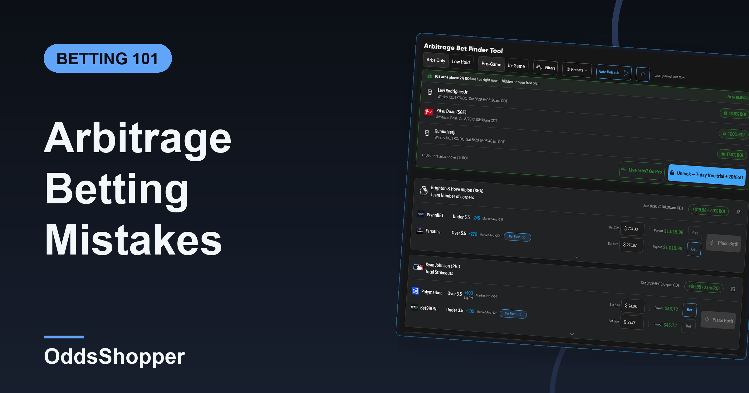 Arbitrage Betting Mistakes: Why Your Arb Doesn't Fill