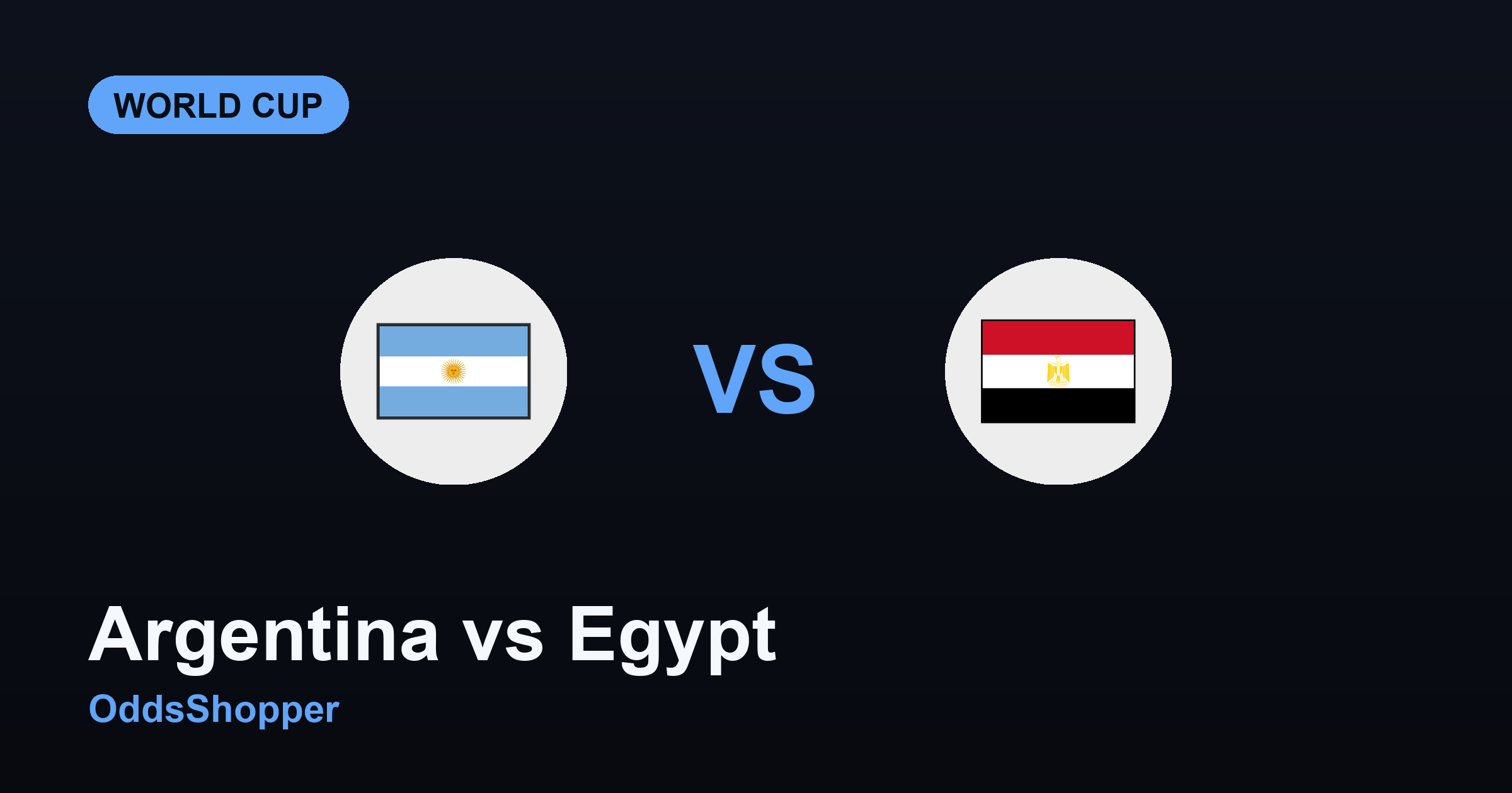 Argentina Vs Egypt: World Cup 2026 Odds & Prediction