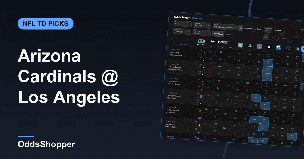 Arizona Cardinals @ Los Angeles Rams Anytime TD Scorer Picks (10/18)