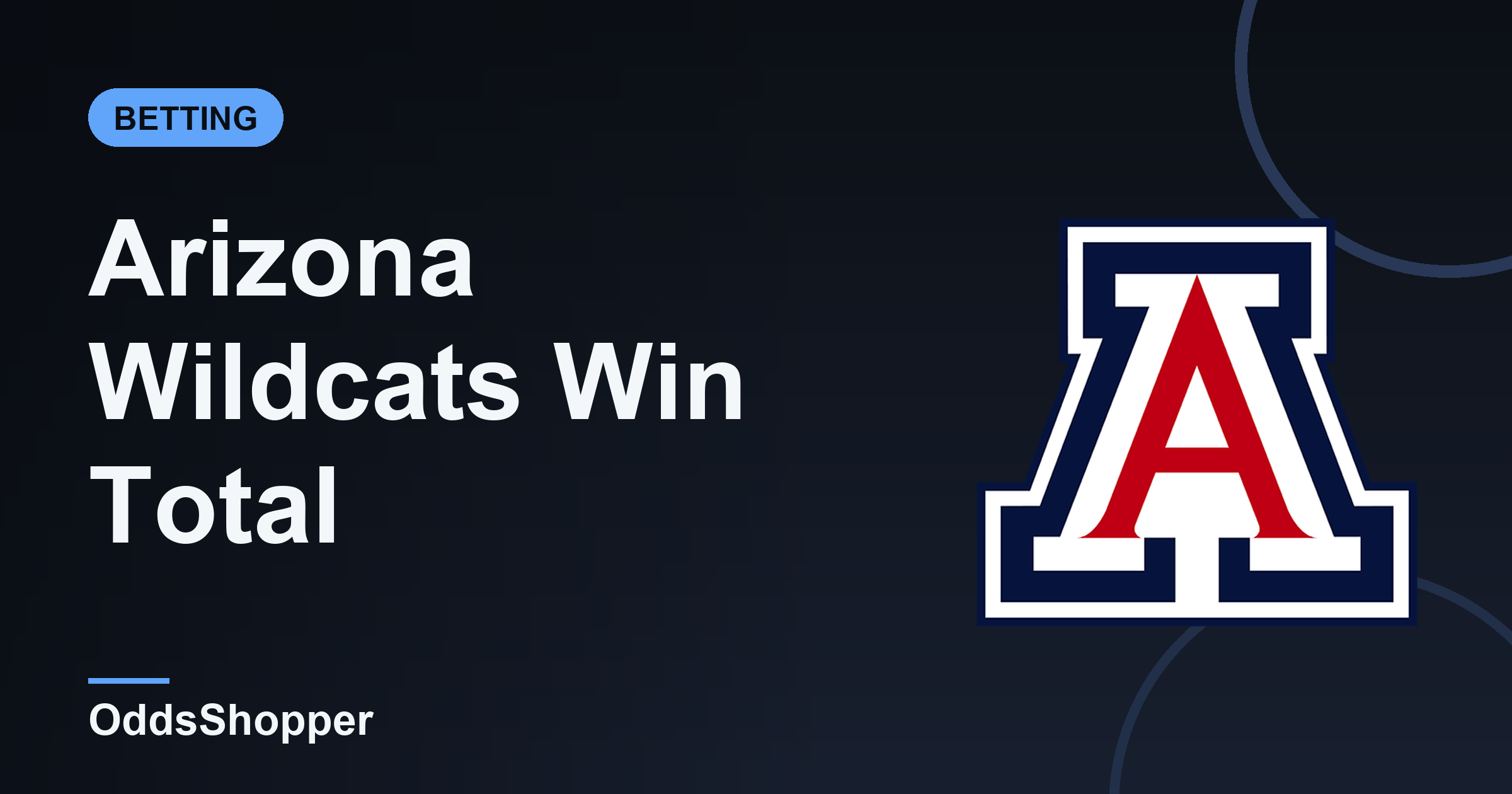 Arizona Win Total 2026: Over/Under Wins & Odds