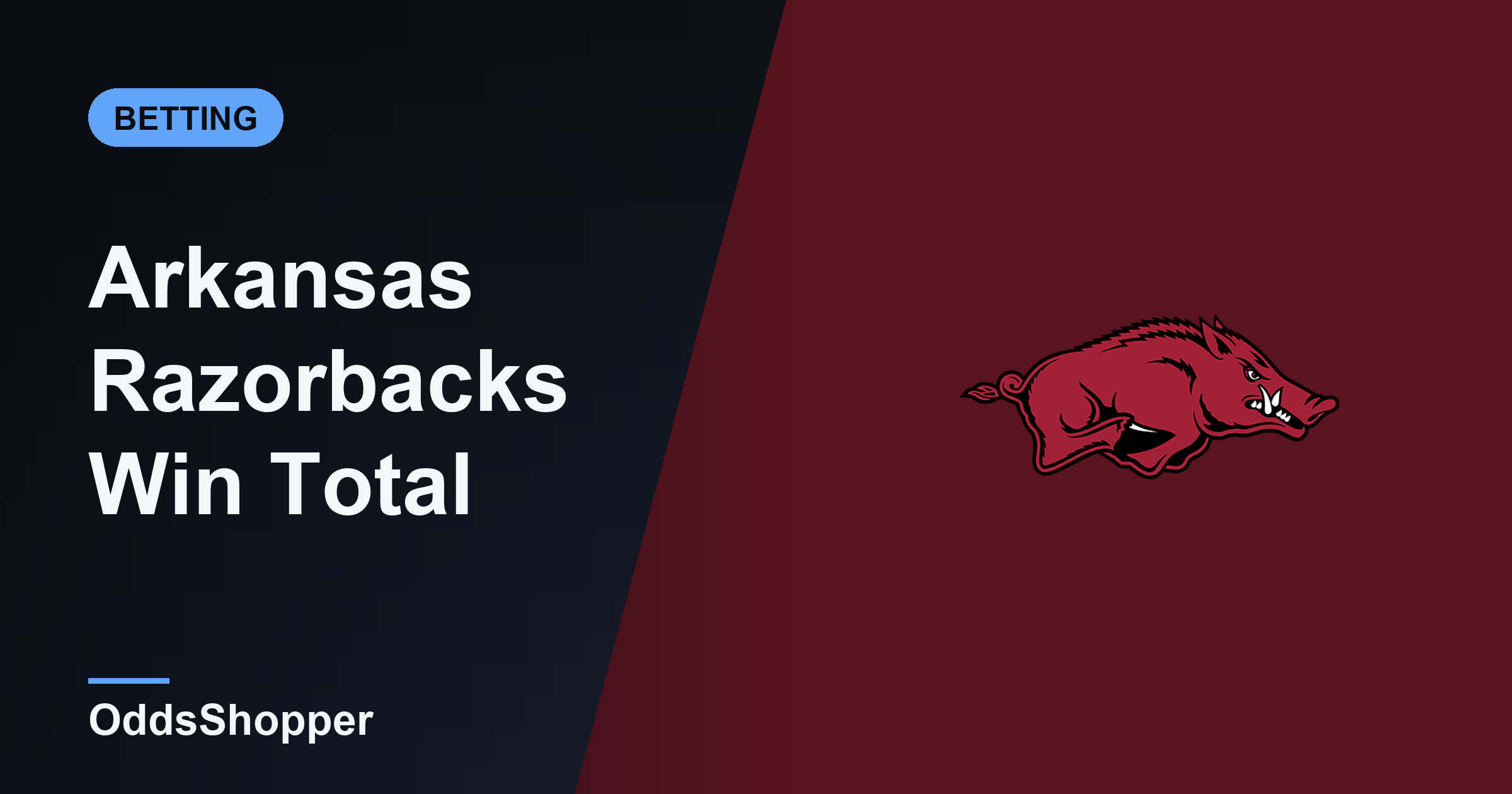 Arkansas Win Total 2026: Over/Under Wins Odds