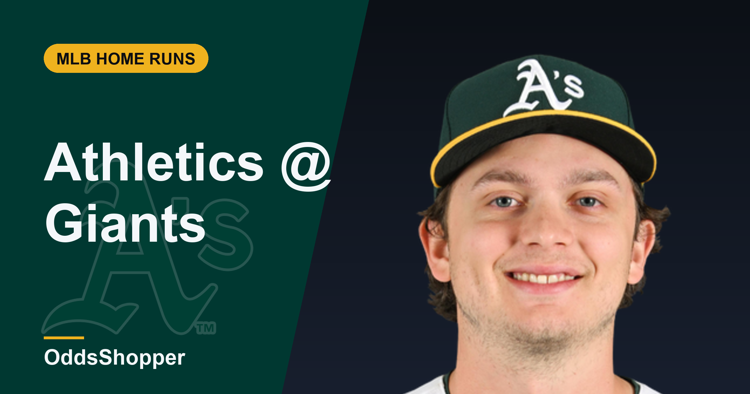 Athletics Athletics @ San Francisco Giants Home Run Picks Today (6/24)