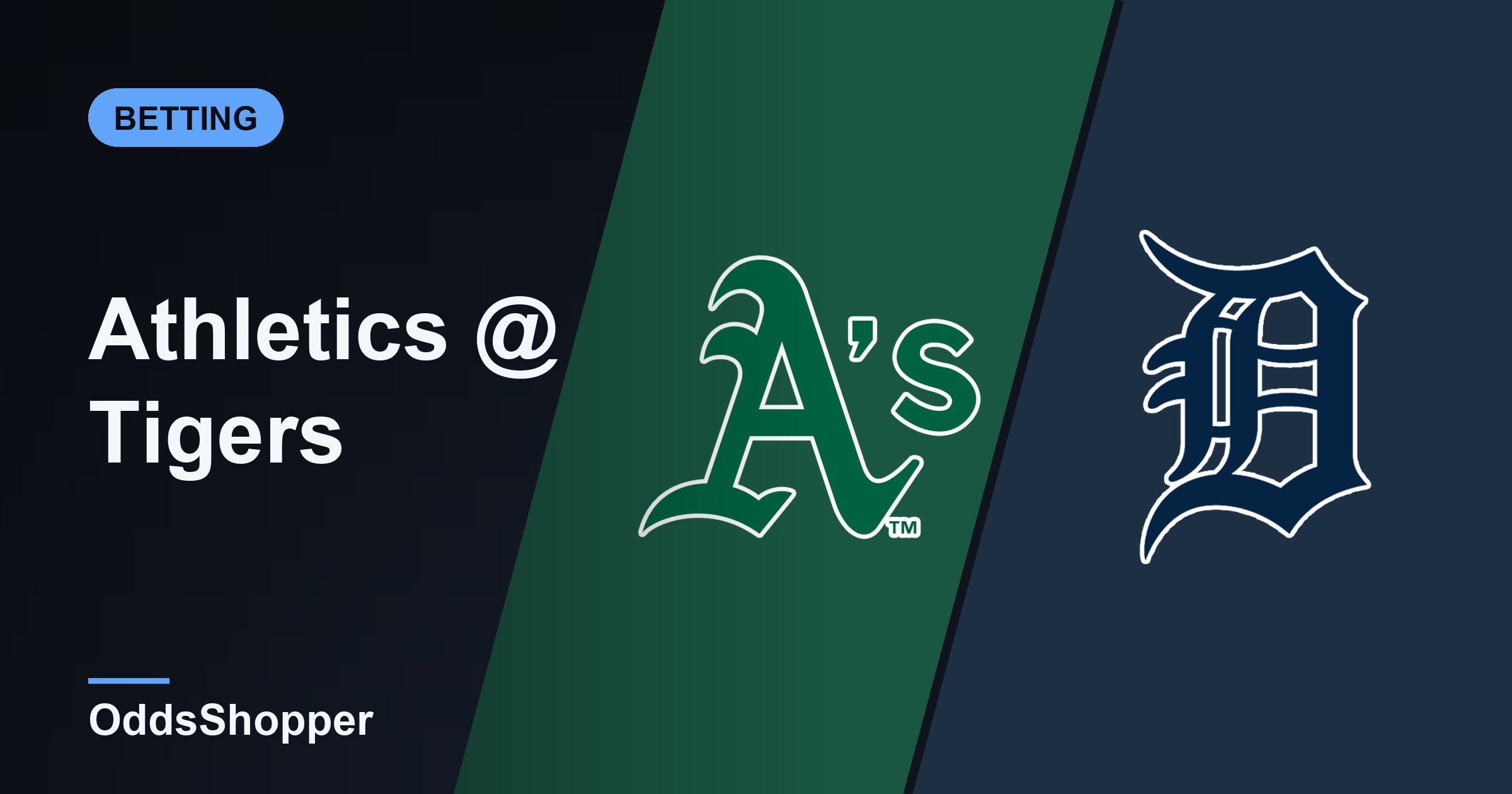 Athletics Vs Tigers Odds: Best Prices And +EV Edges
