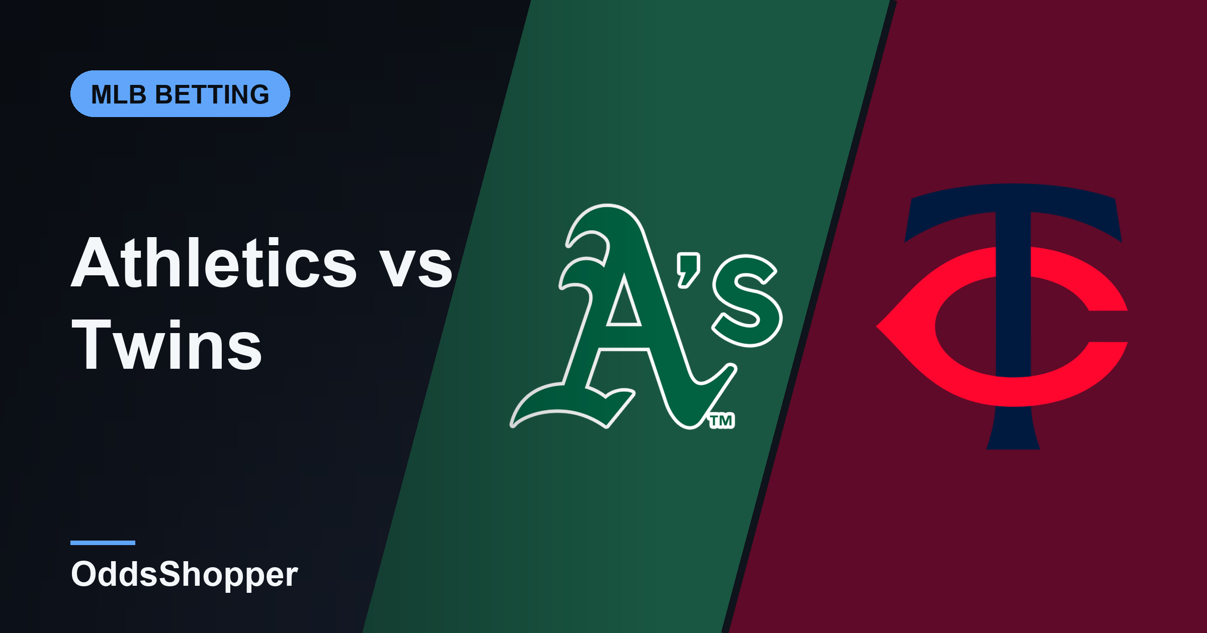 Athletics vs Twins Odds: Best Prices and +EV Edges