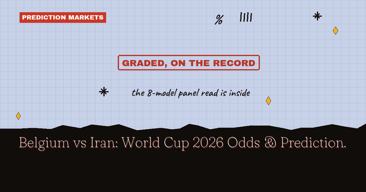 Belgium vs Iran: World Cup 2026 Odds & Prediction