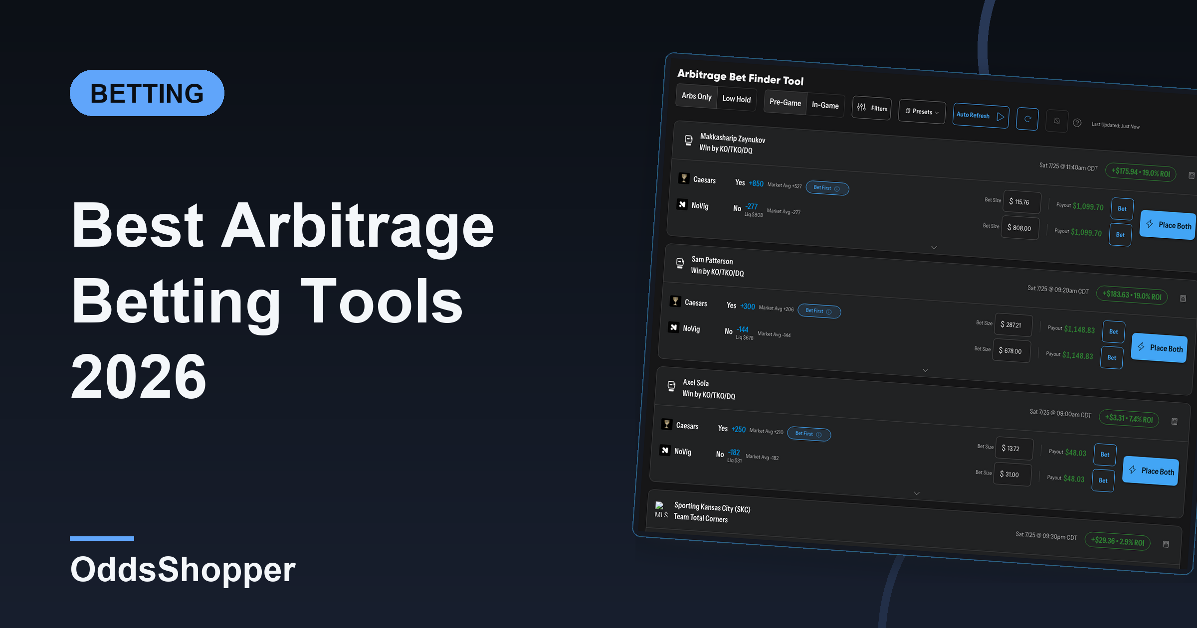 Best Arbitrage Betting Tools 2026: Ranked & Compared