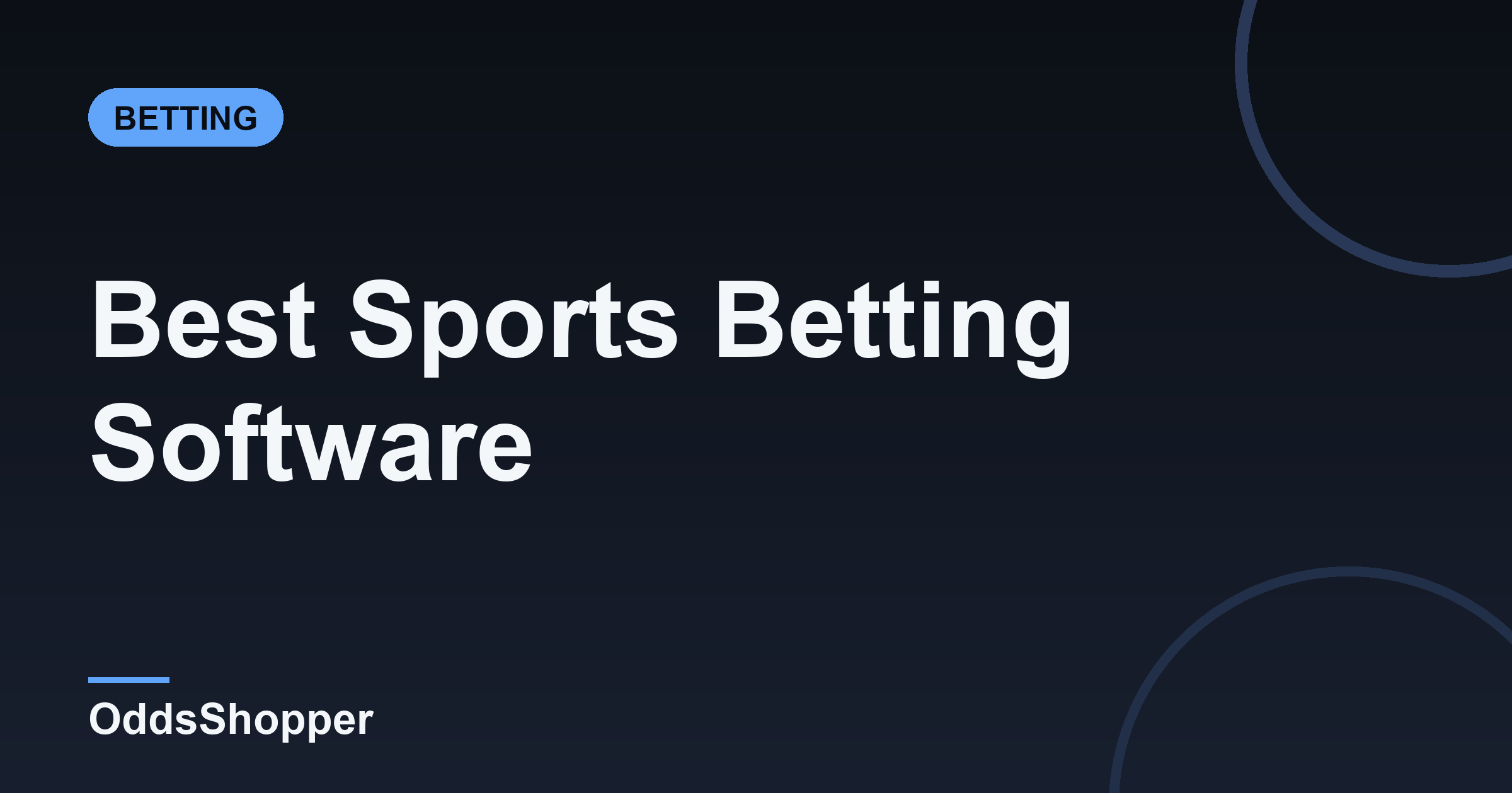 Best Sports Betting Software 2026: Our Top Pick