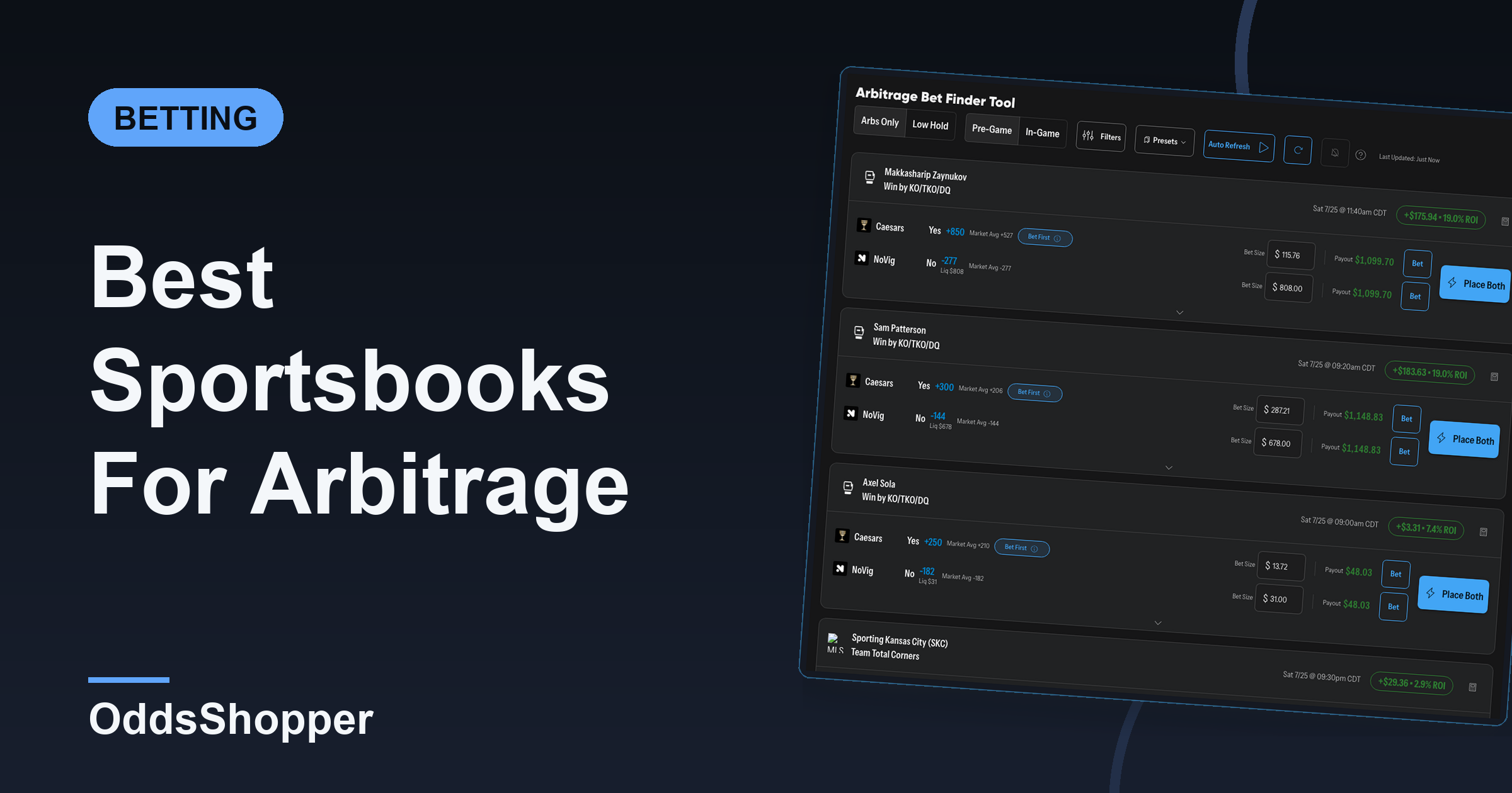 Best Sportsbooks For Arbitrage Betting: What To Look For