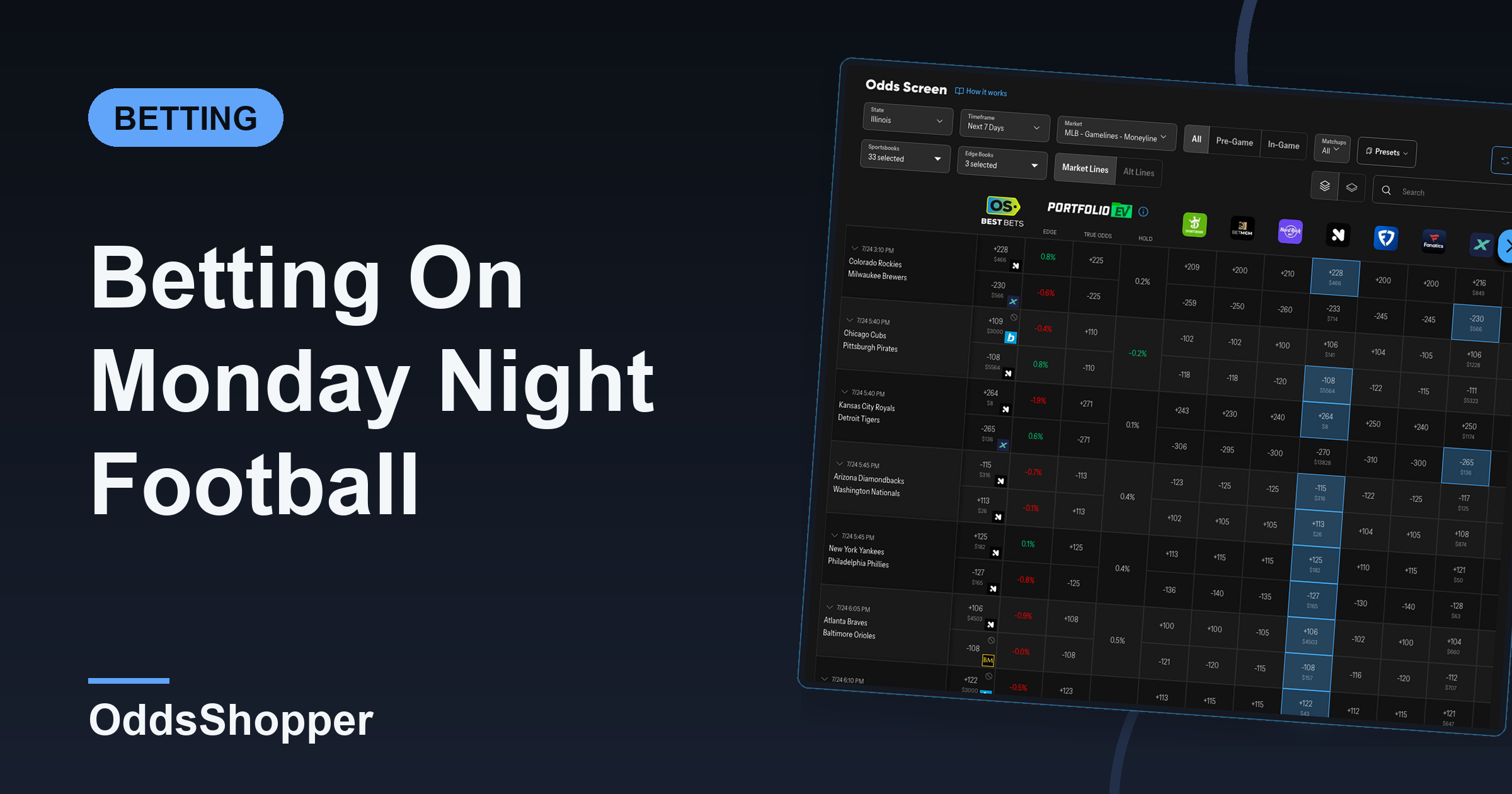 Betting On Monday Night Football: Primetime NFL Strategy