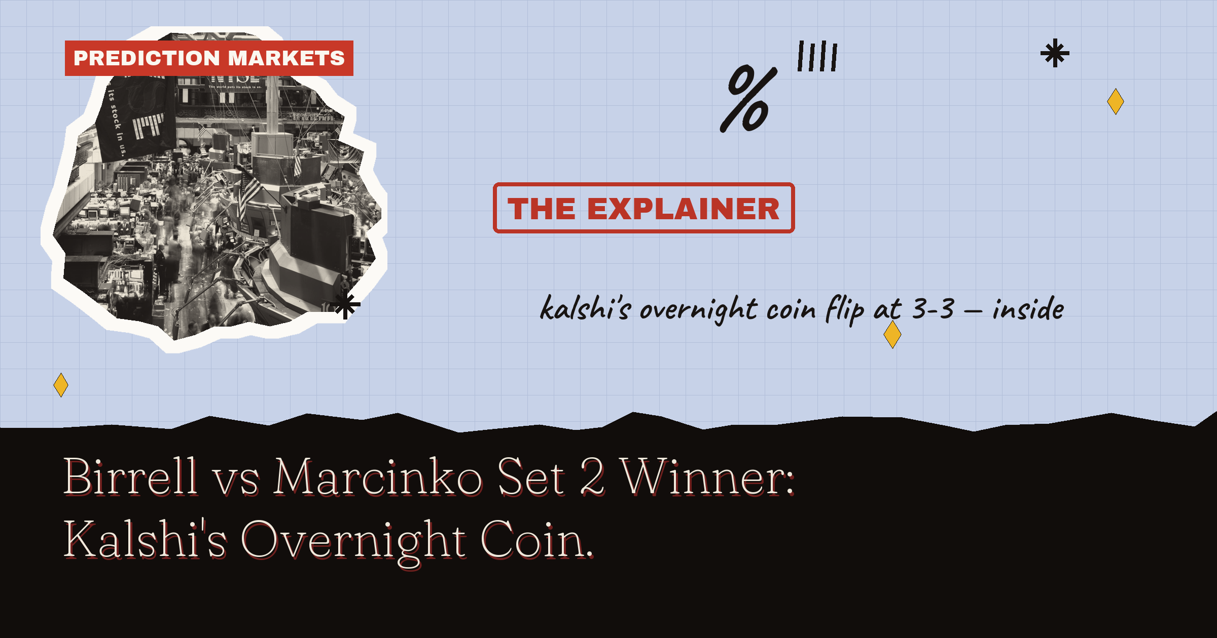 Birrell Vs Marcinko Set 2 Winner: Kalshi's Overnight Coin Flip At 3-3