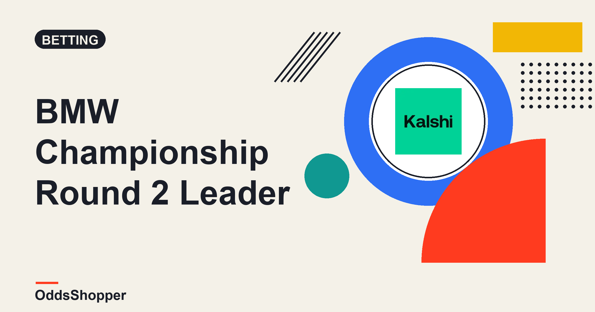 BMW Championship Round 2 Leader Odds: Kalshi's 5-Way Tie