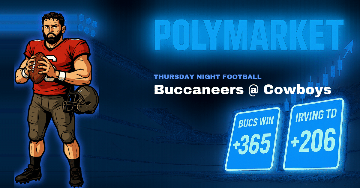 Buccaneers vs Cowboys Polymarket Parlay: Tampa at +365 and Bucky Irving