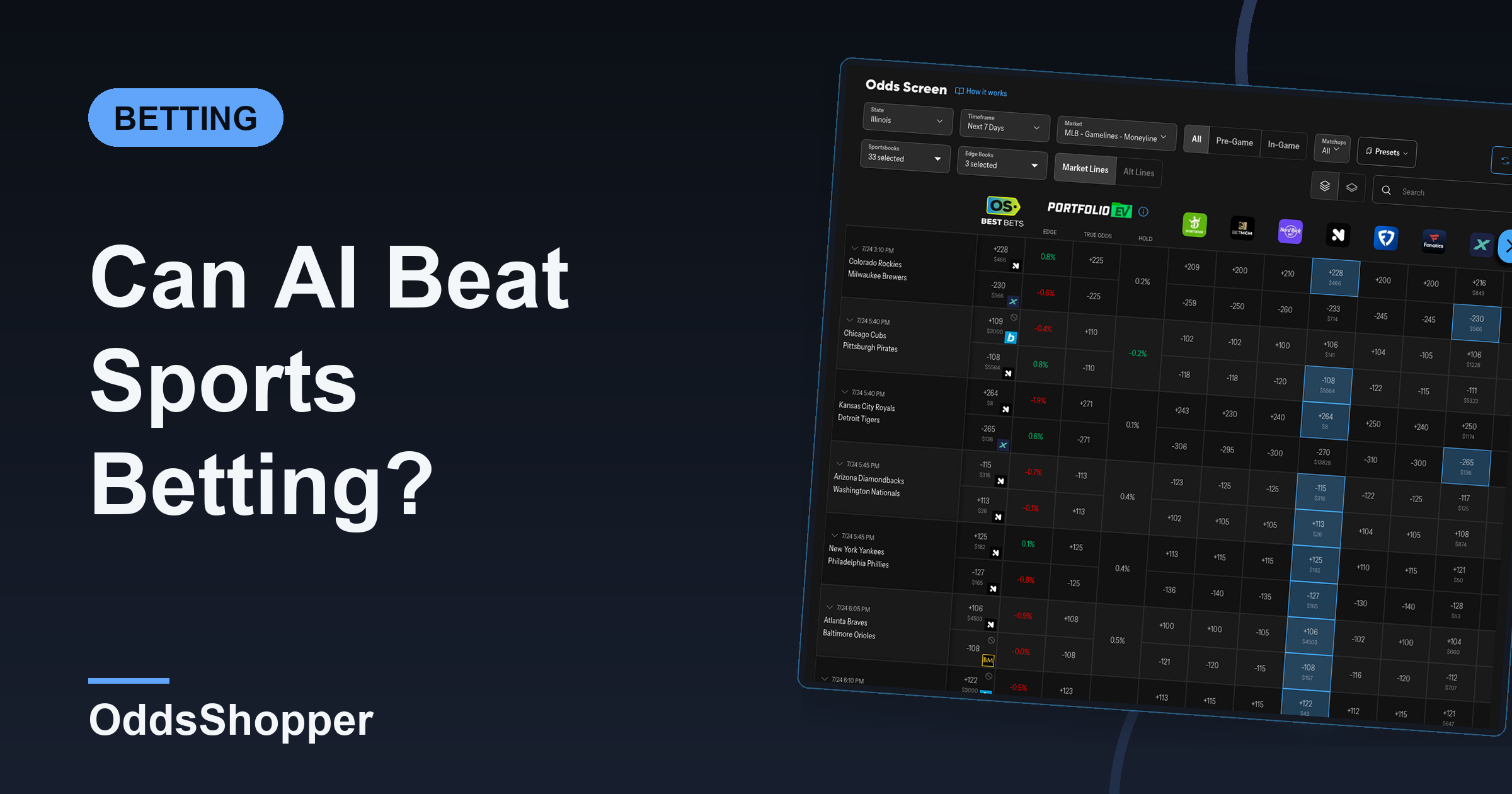Can AI Beat Sports Betting? Why Models Alone Lose