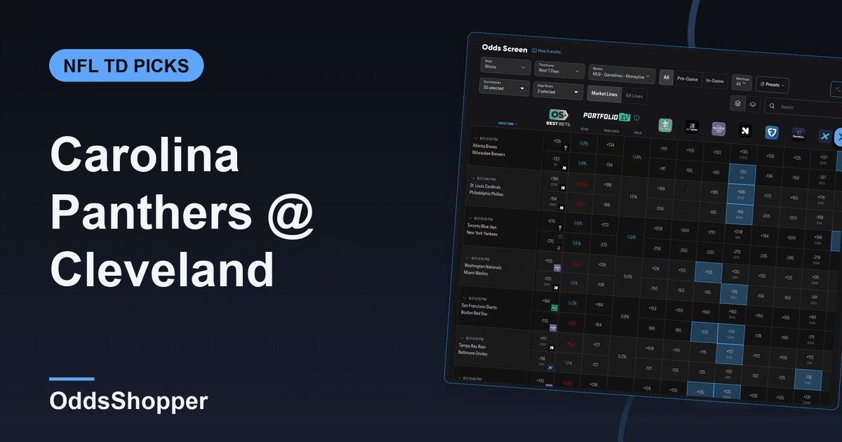 Carolina Panthers @ Cleveland Browns Anytime TD Scorer Picks (9/27)