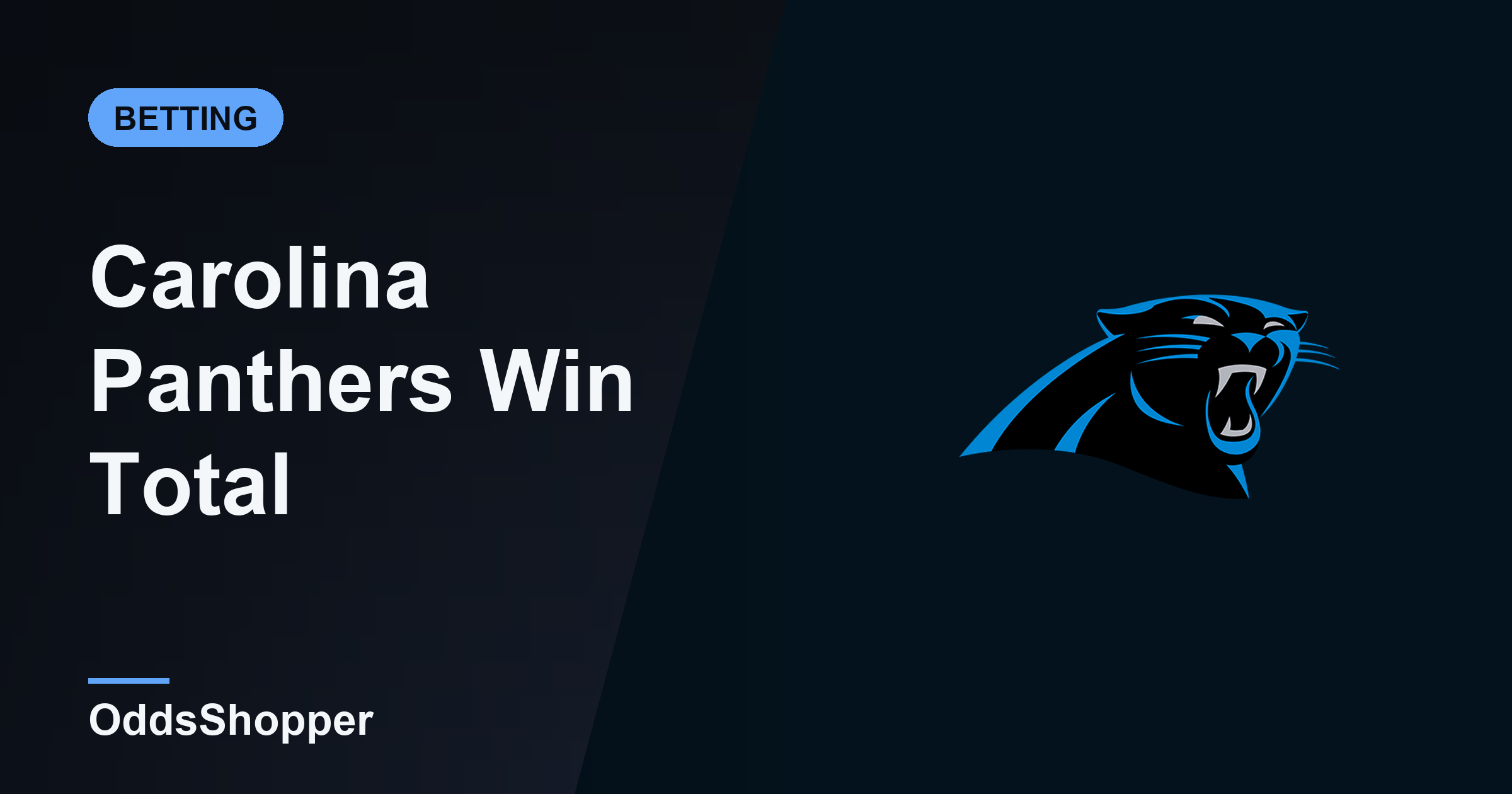 Carolina Panthers Win Total 2026: Over/Under Wins & Odds