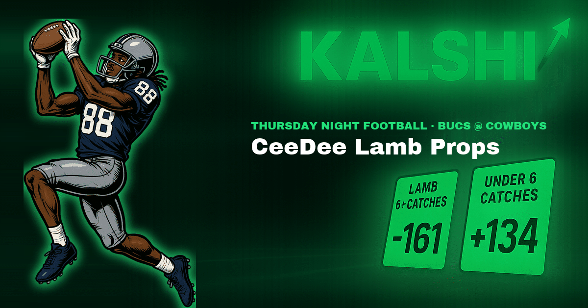 CeeDee Lamb Props: Bet Under 6 Catches After His 17-Catch Week