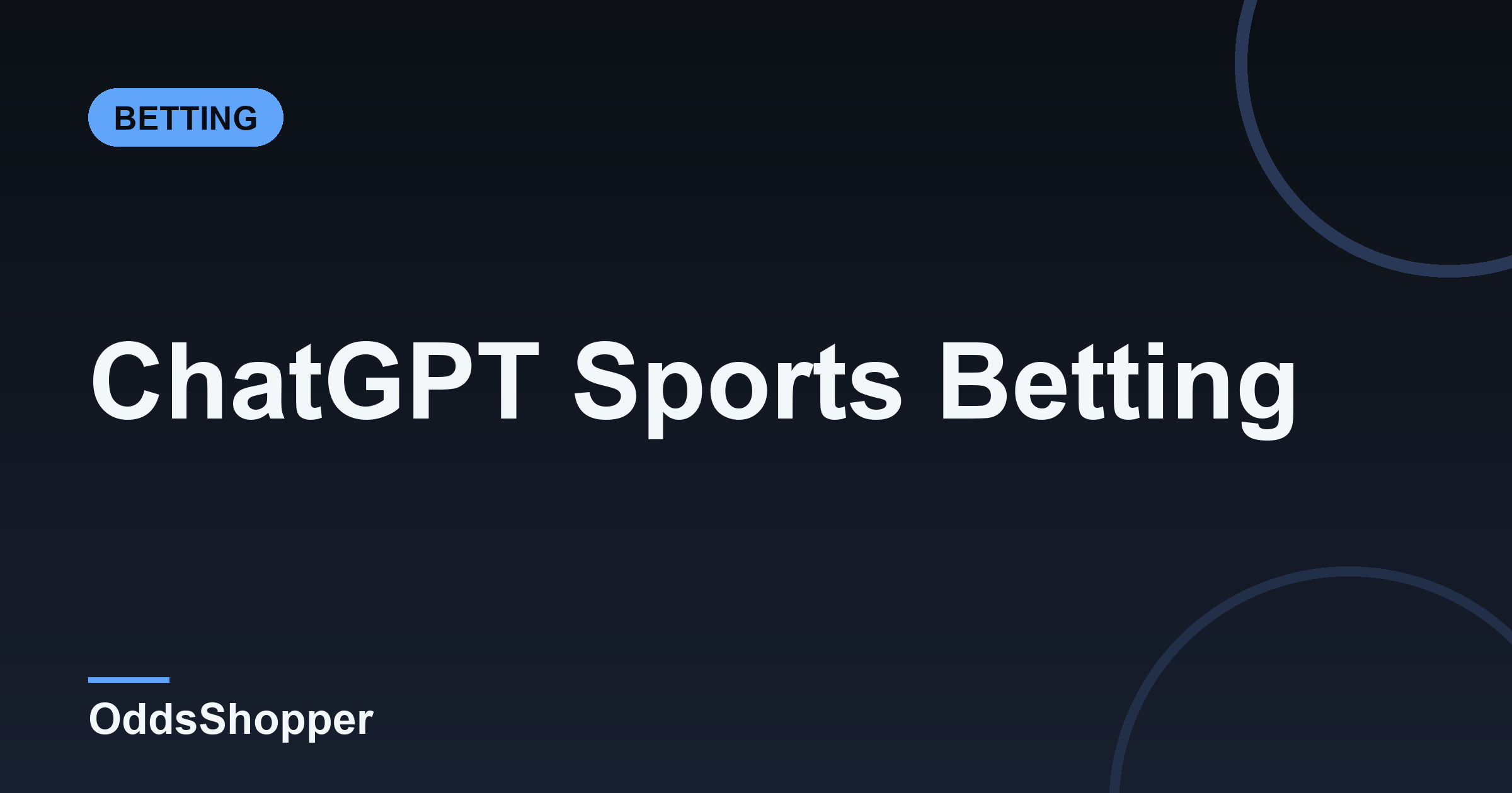 ChatGPT Sports Betting: Can It Really Pick Your Bets?