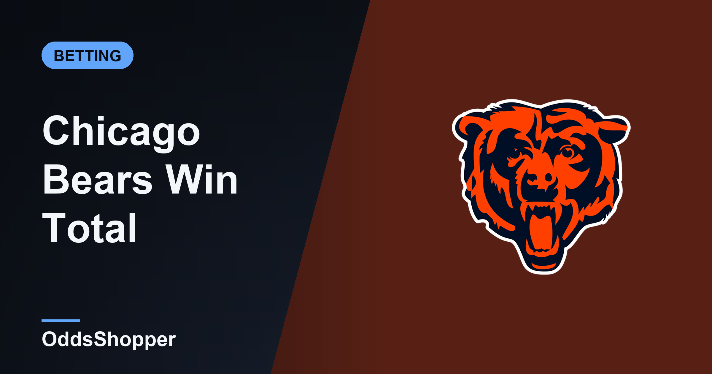 Chicago Bears Win Total 2026: Over/Under Wins & Odds