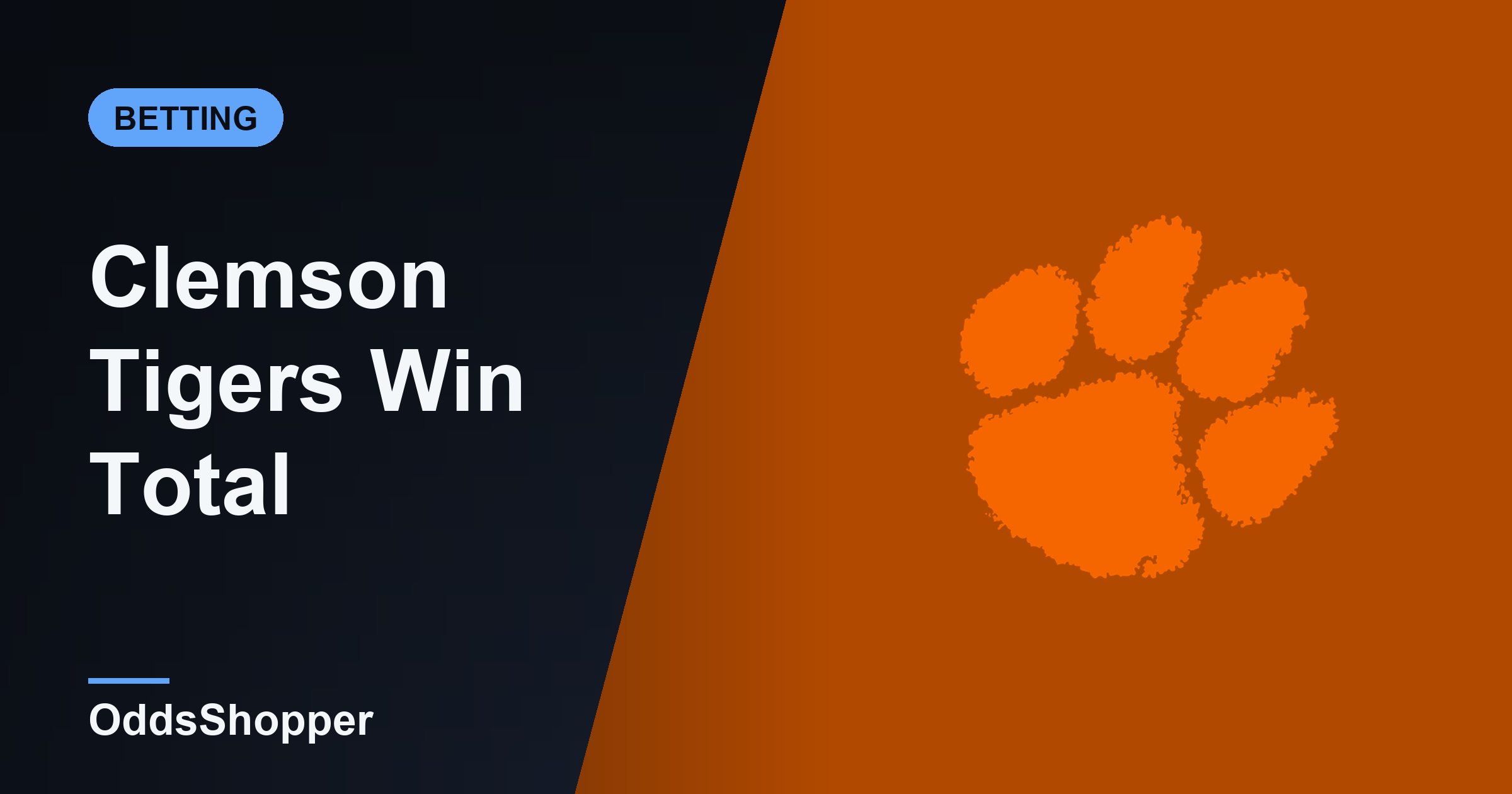Clemson Win Total 2026: Over/Under Wins Odds & Prediction