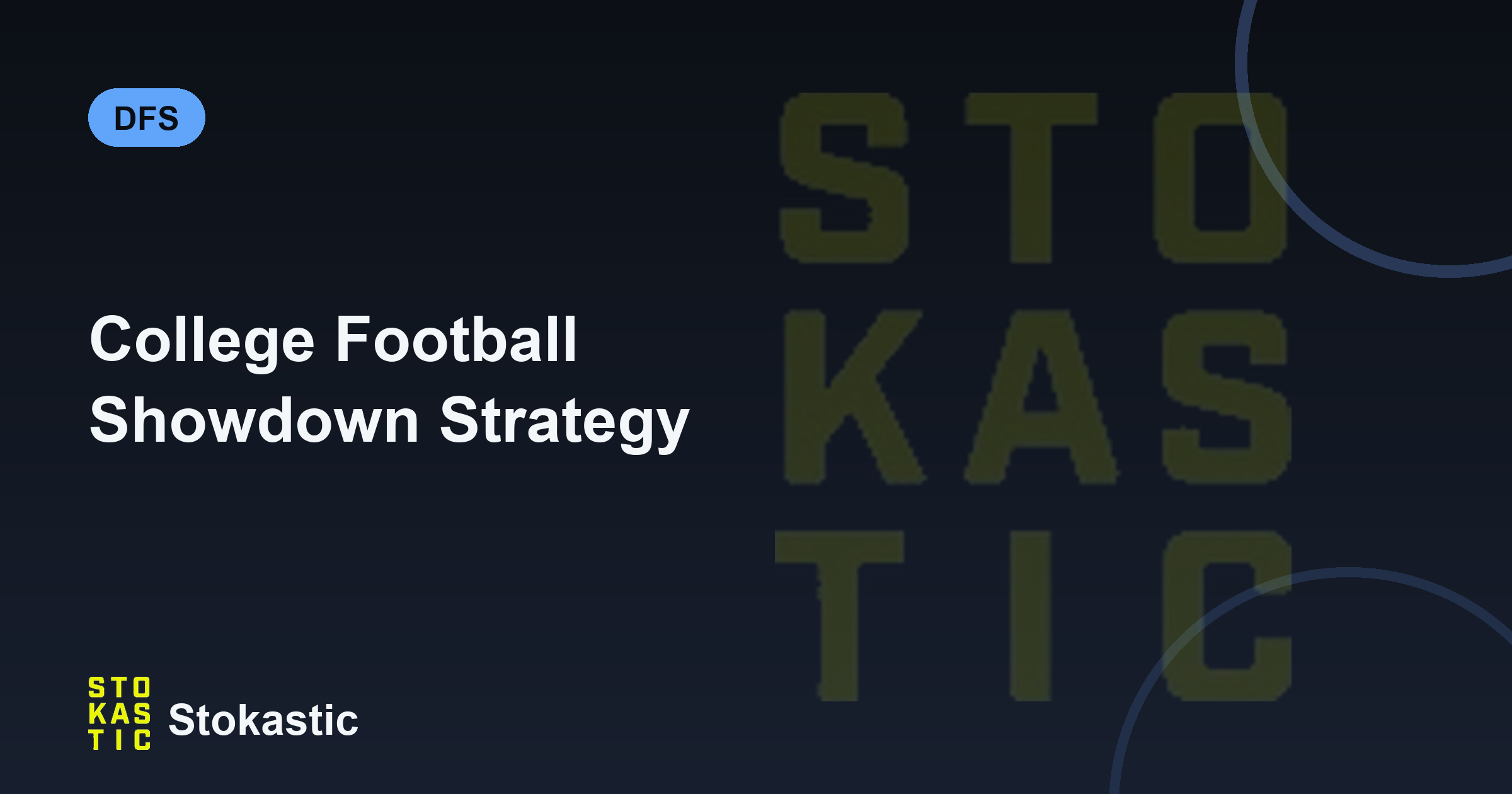 College Football Showdown Strategy: Captain & Leverage