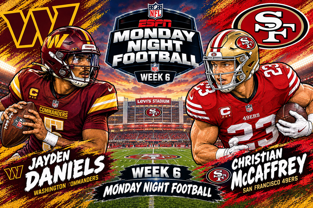 Commanders vs 49erd Showdown DFS: EMac's Week 6 MNF Top-10