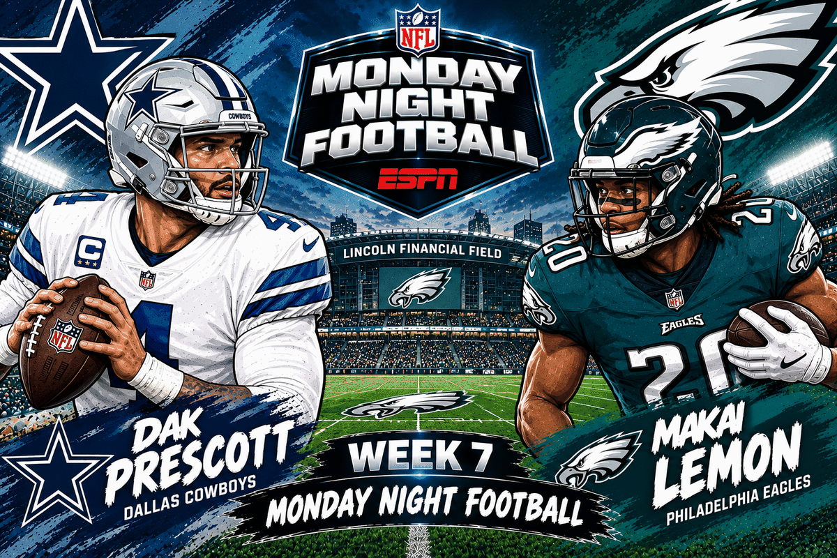 Cowboys vs Eagles Showdown DFS: EMac's Week 7 MNF Top-10
