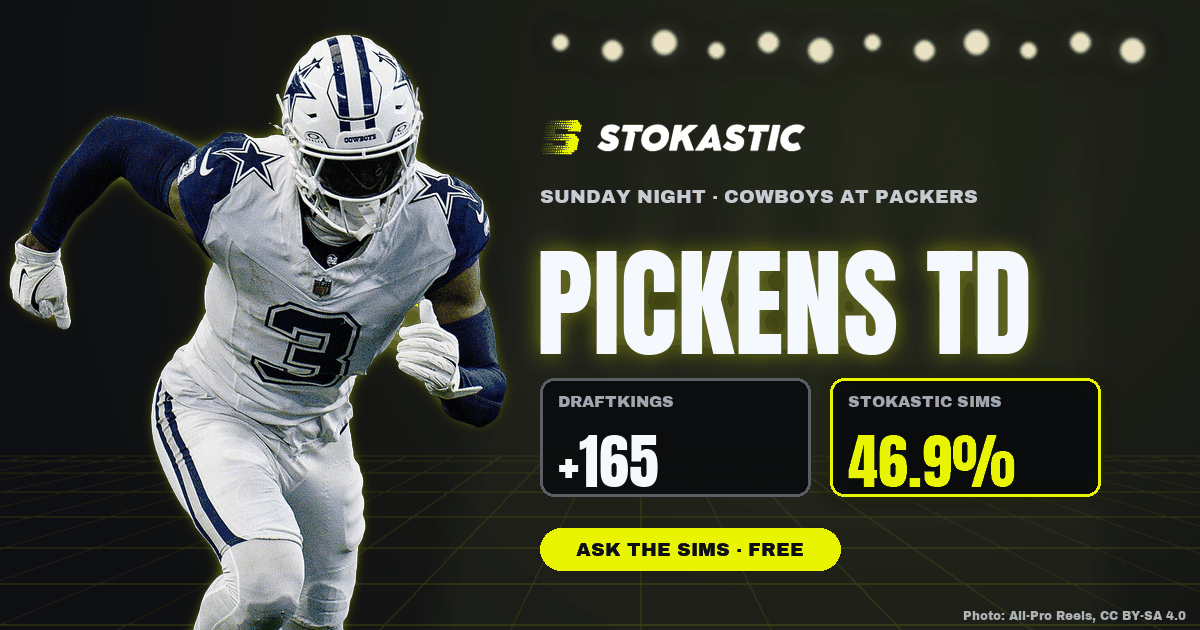 Cowboys vs. Packers Props: George Pickens TD Pays +165