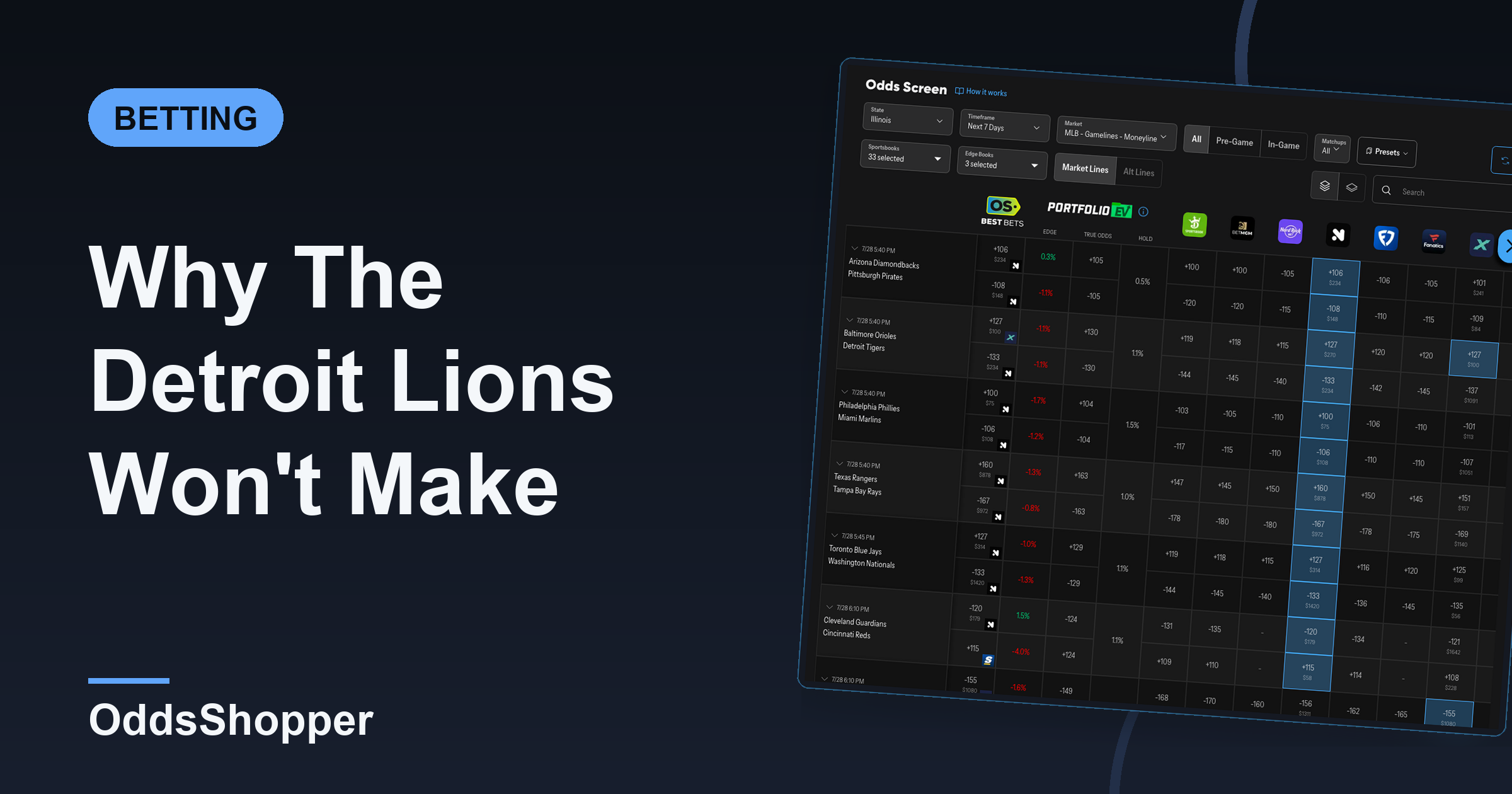 Why The Detroit Lions Won't Make The Playoffs In 2026
