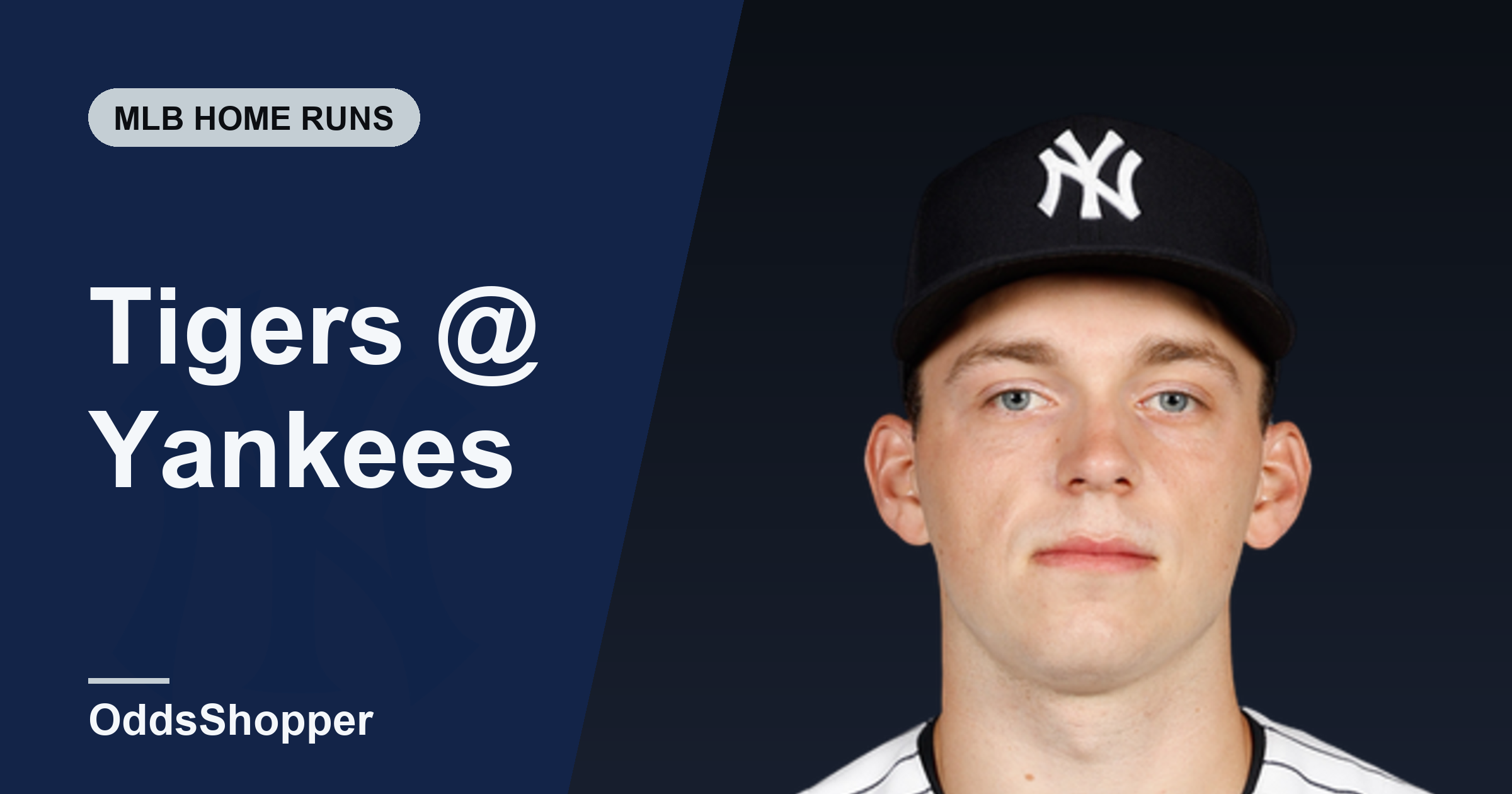 Tigers vs Yankees Home Run Picks Today: Ben Rice +250