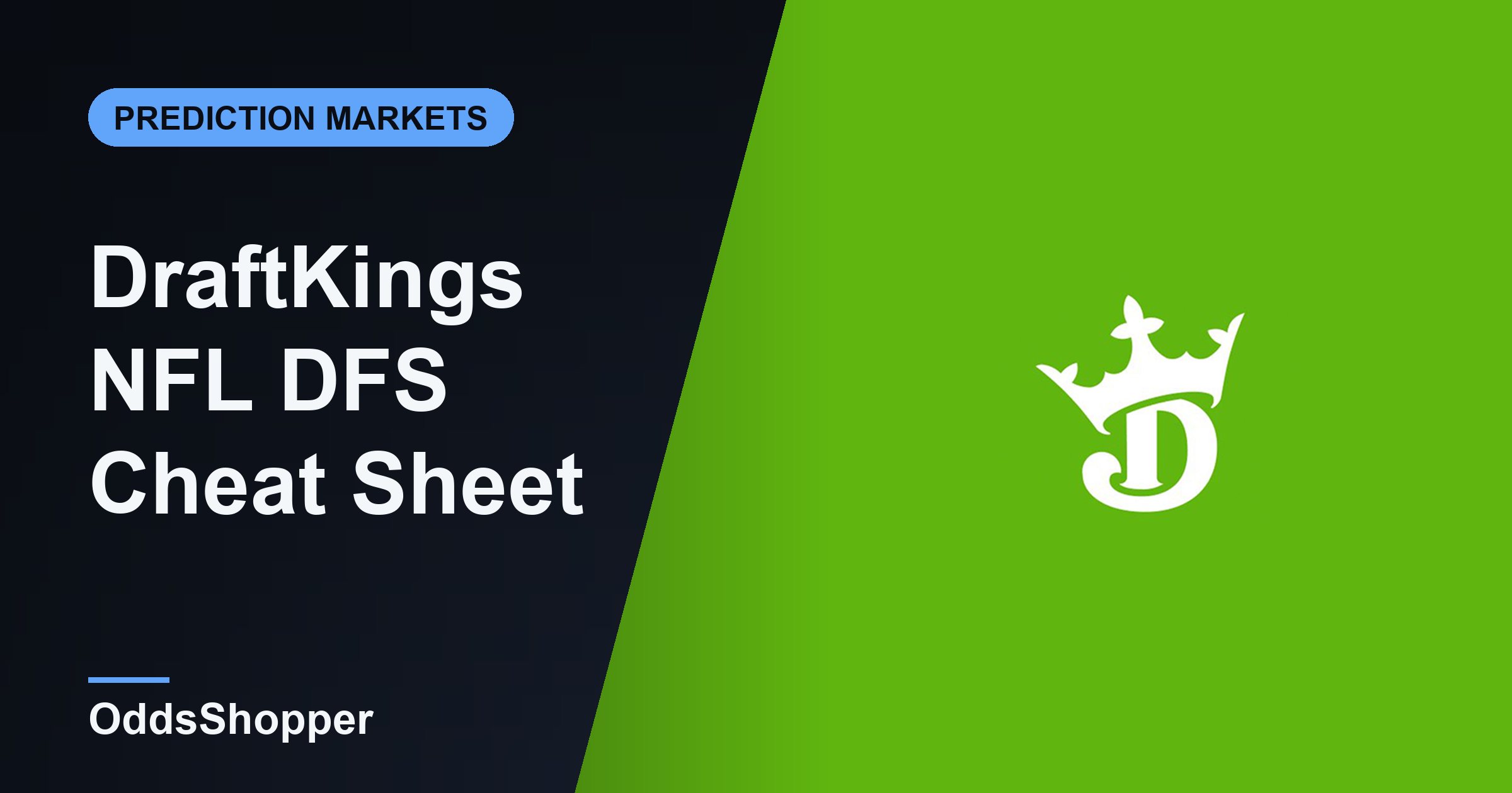 DraftKings NFL DFS Cheat Sheet: Week 1 Picks And Stacks