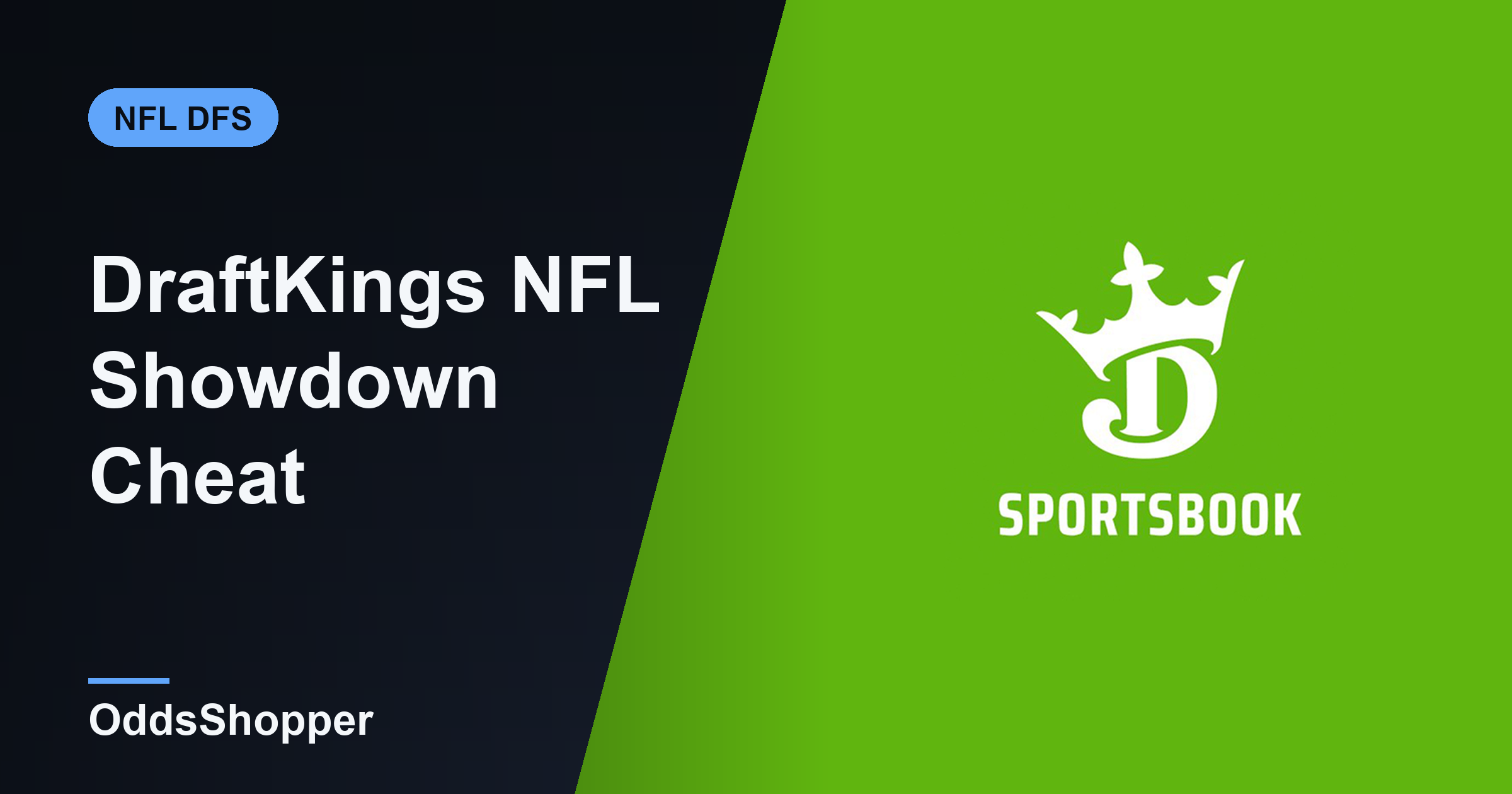 DraftKings NFL Showdown Cheat Sheet: Week 1 MNF