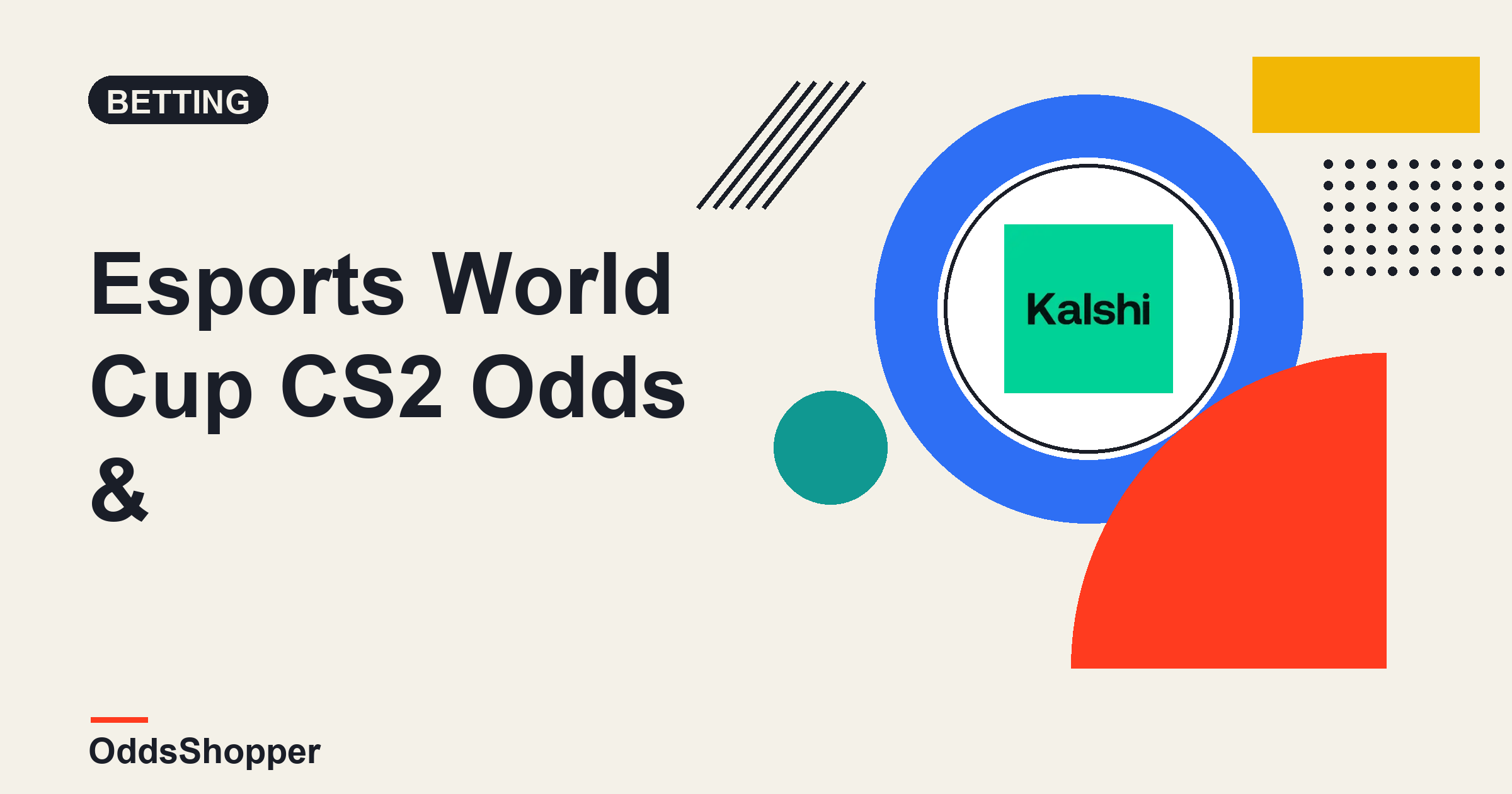Esports World Cup CS2 Odds & Bracket: Kalshi Favors Vitality