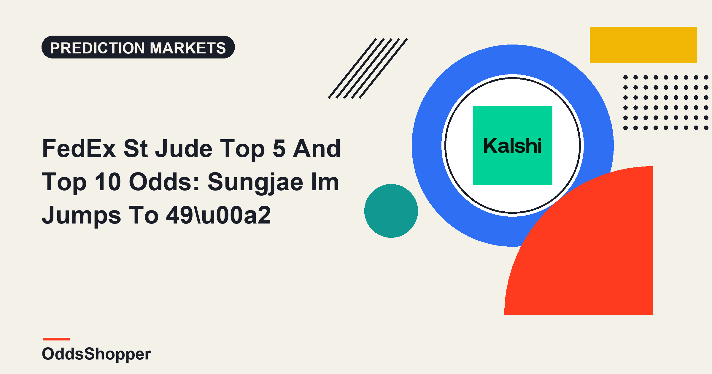 FedEx St Jude Top 5 And Top 10 Odds: Sungjae Im Jumps To 49¢