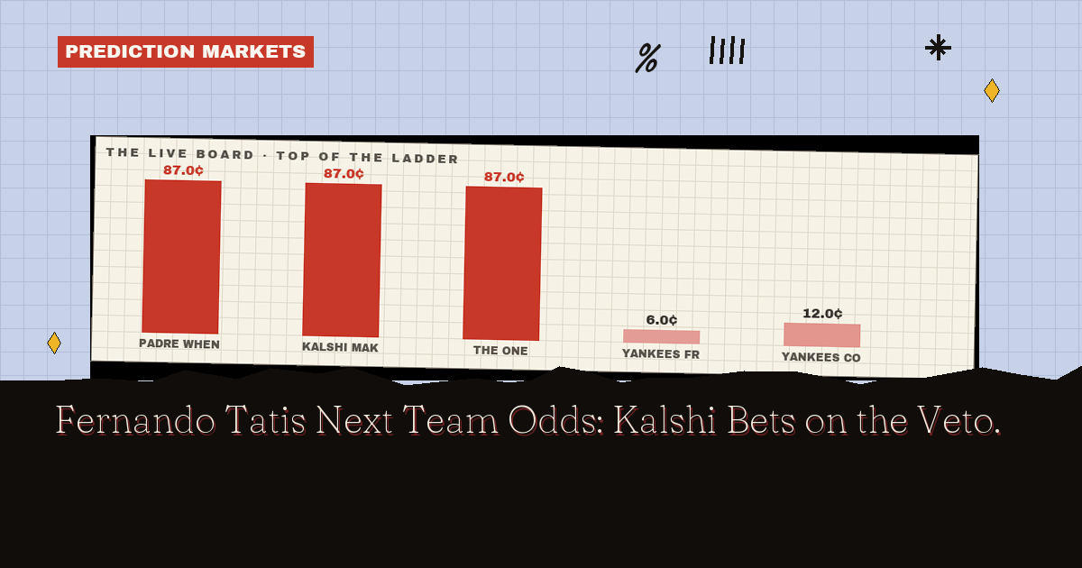 Fernando Tatis Next Team Odds: Kalshi Bets on the Veto
