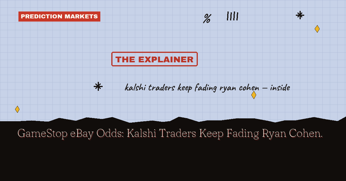 GameStop eBay Acquisition Odds: Kalshi Fades Ryan Cohen
