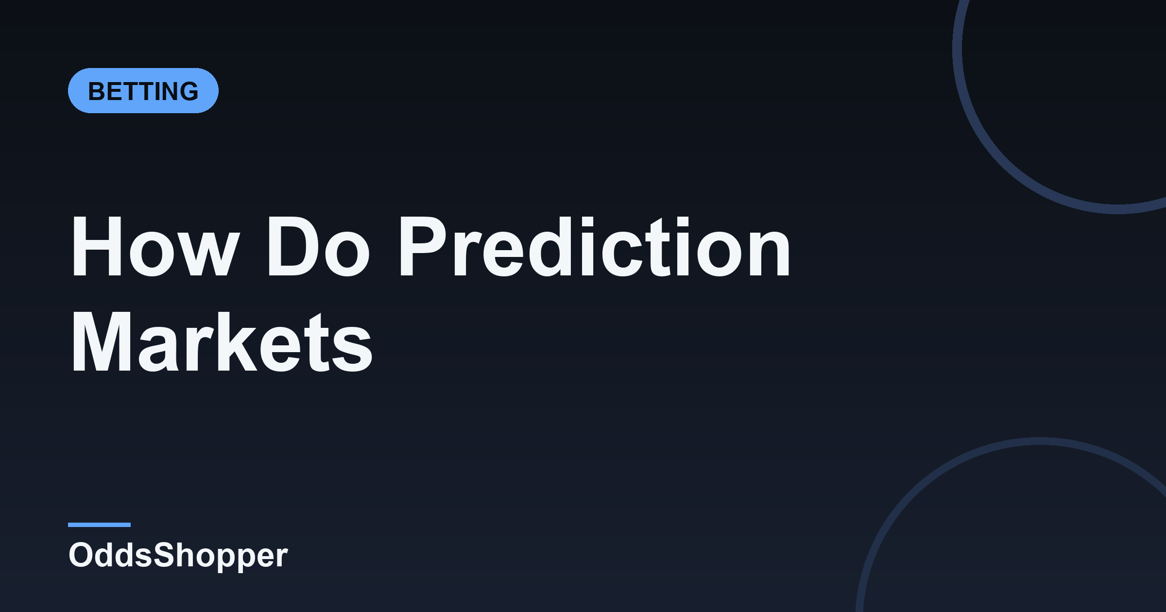 How Do Prediction Markets Work? Event Contracts Explained