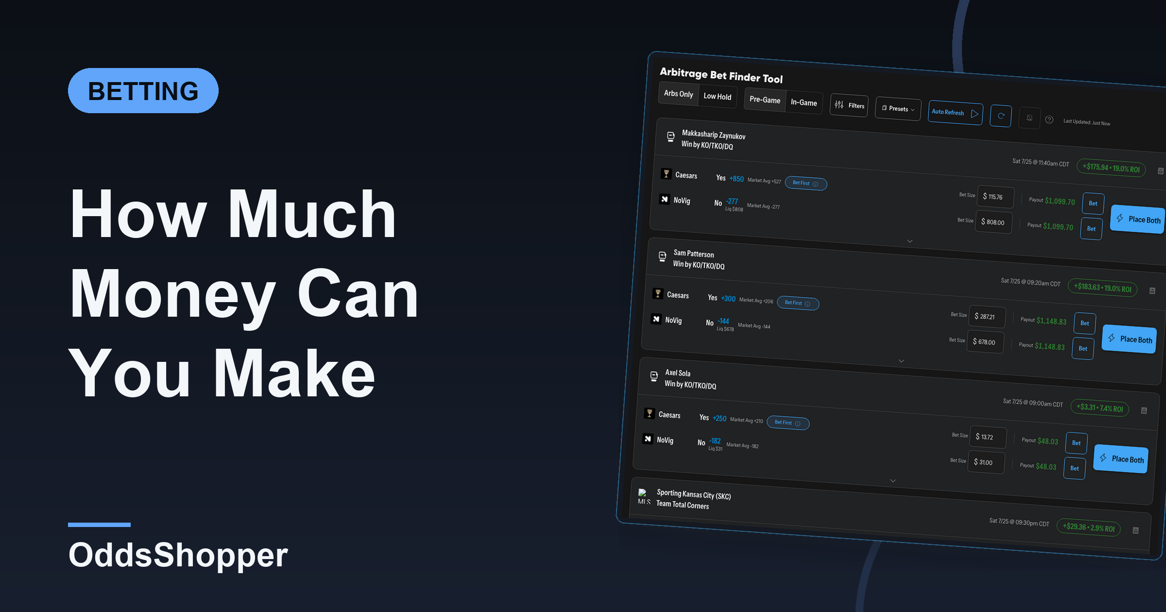 How Much Money Can You Make Arbitrage Betting?