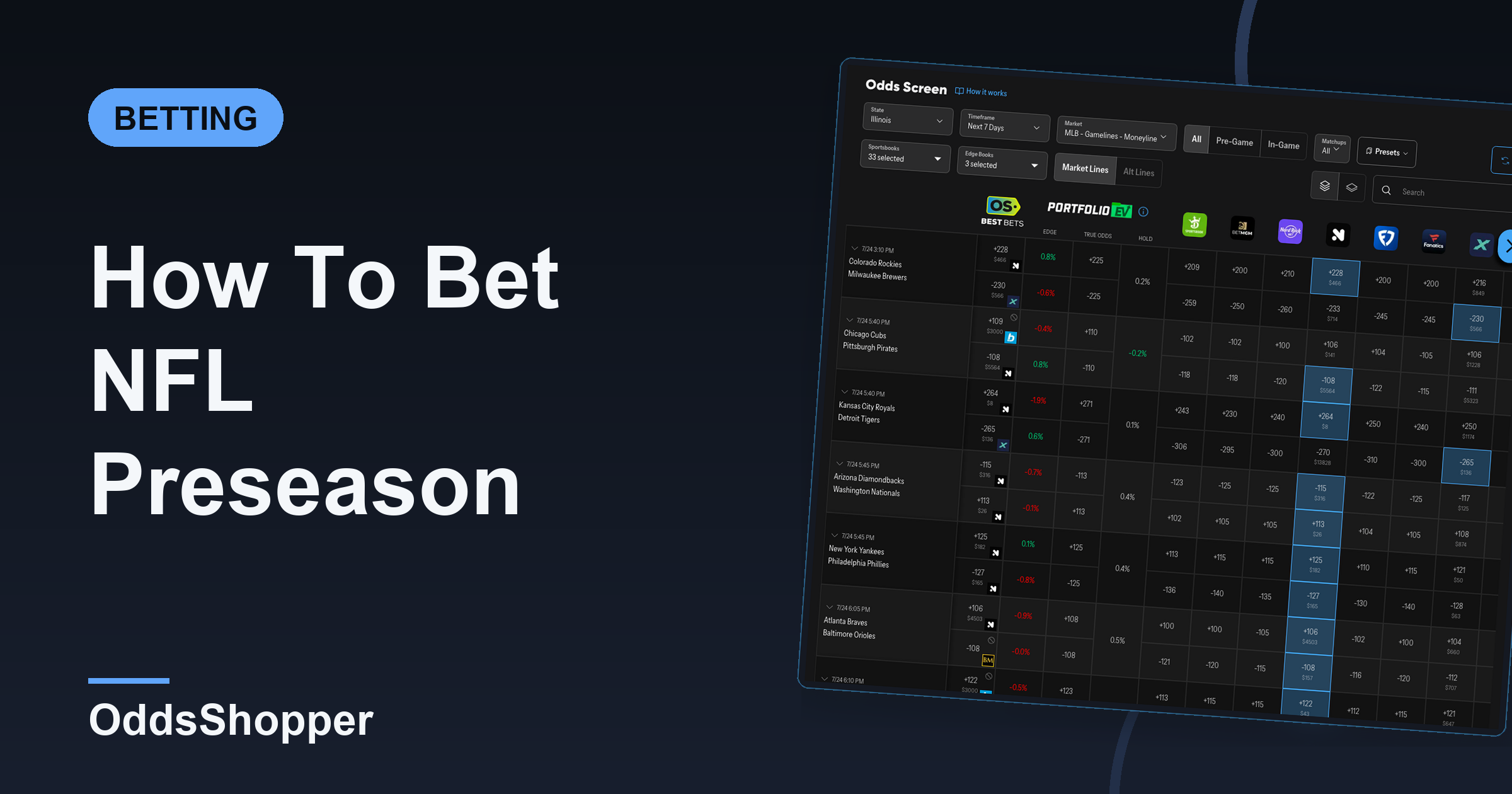 How To Bet NFL Preseason: What Actually Matters