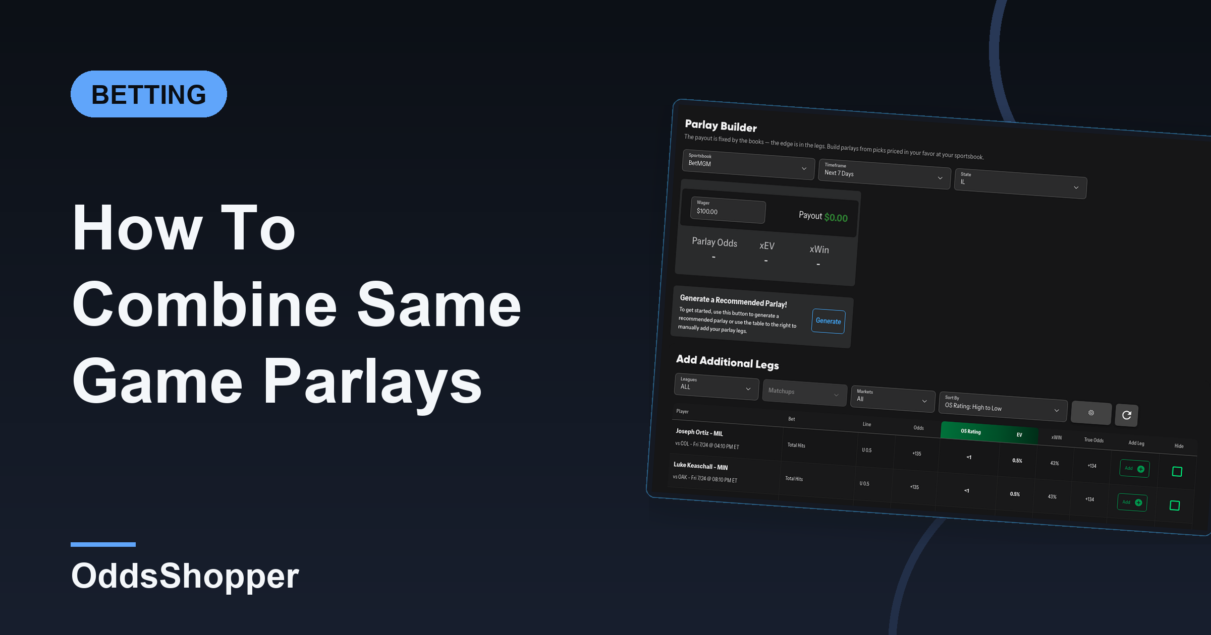 How To Combine Same Game Parlays On FanDuel (SGP+)