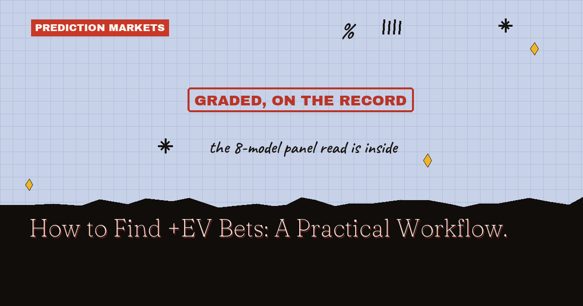 How to Find +EV Bets: A Practical Workflow