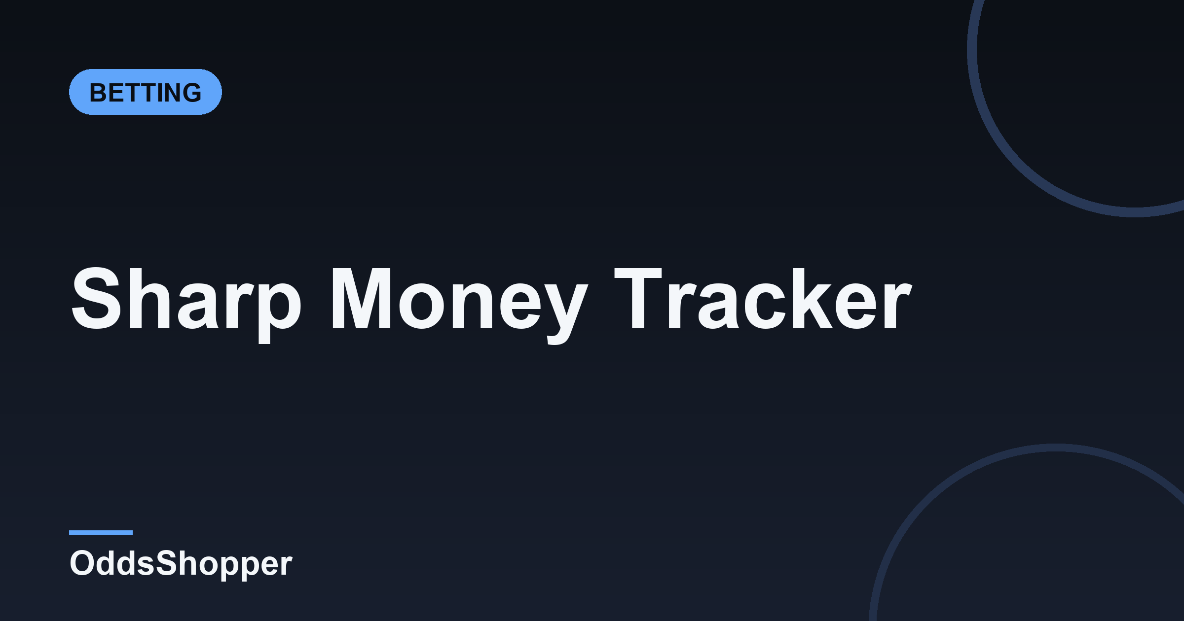 Sharp Money Tracker: How To Follow Sharp Betting Action Before The Line Moves