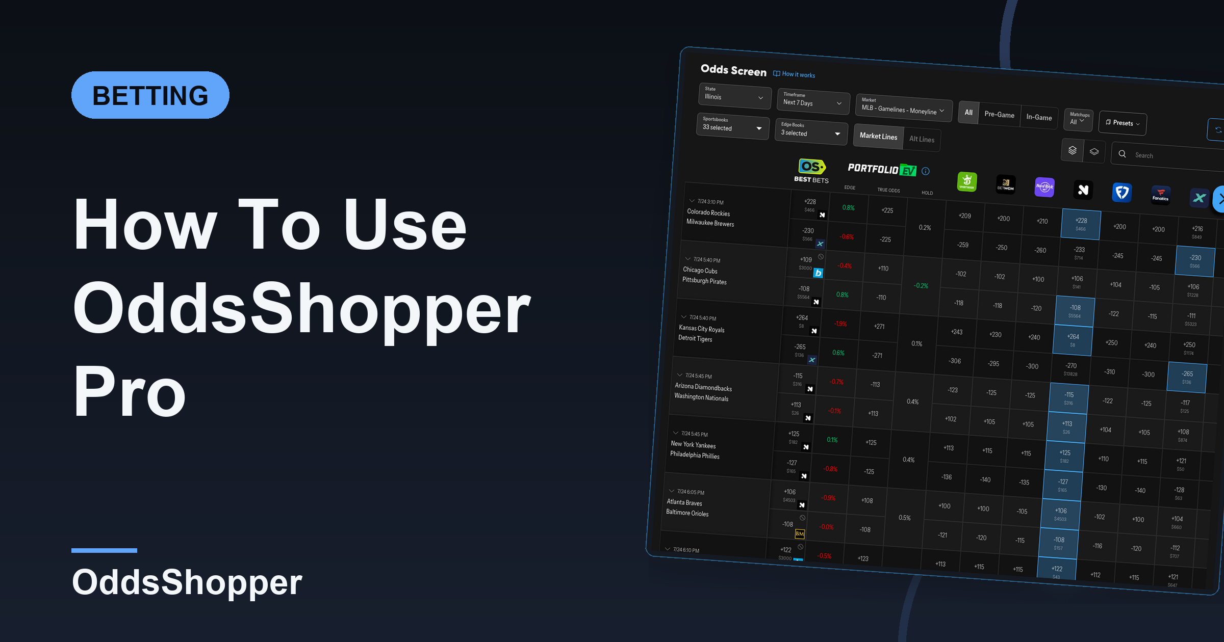 How To Use OddsShopper Pro: Your First 10 Minutes