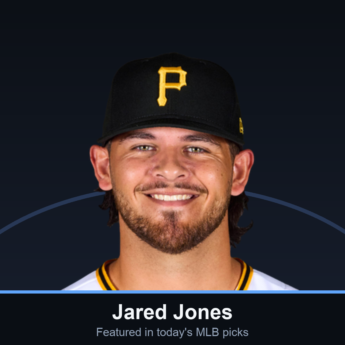 Jared Jones, the Pirates starter tonight's pick is aimed at