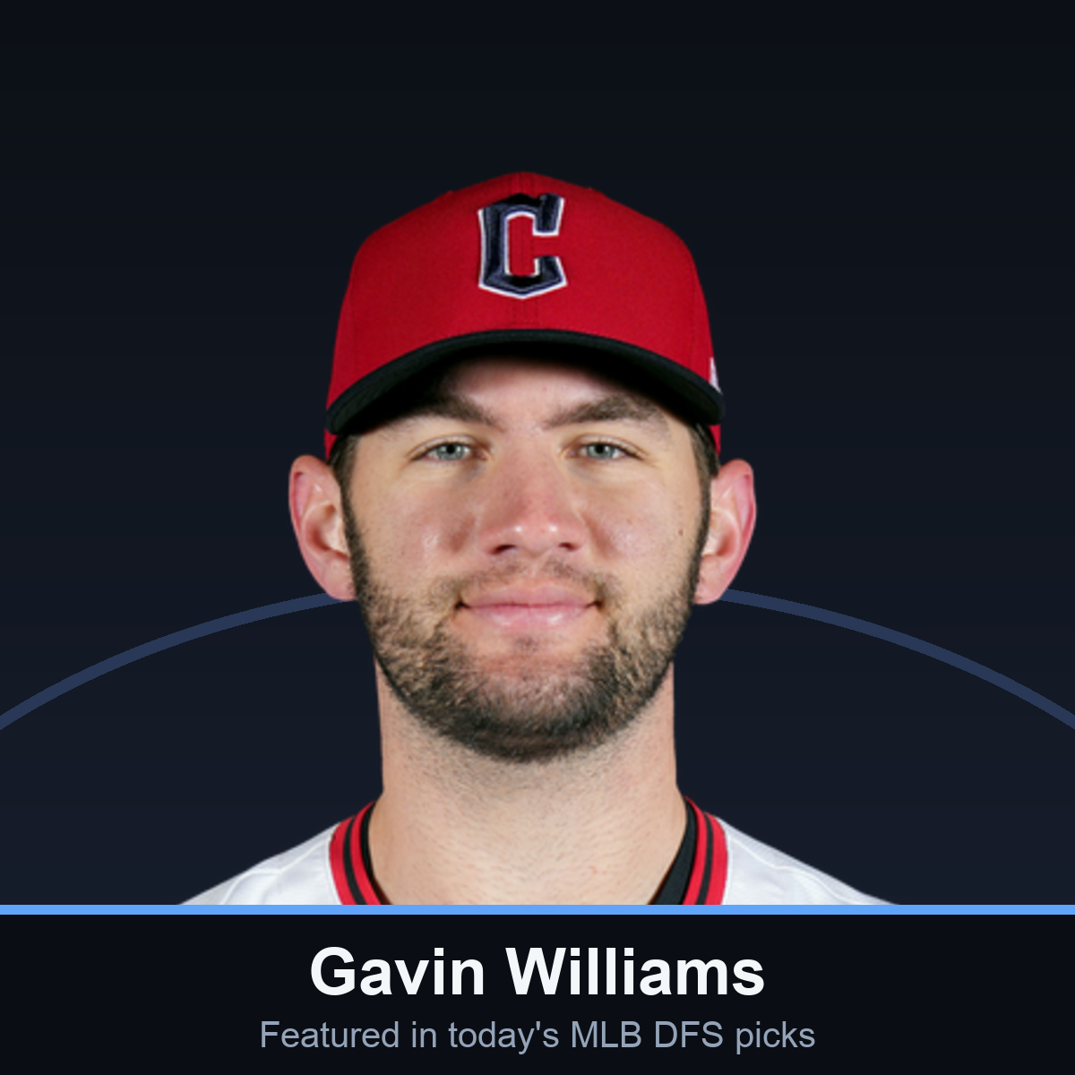 Gavin Williams — featured player in MLB DFS Picks Today (7/28)