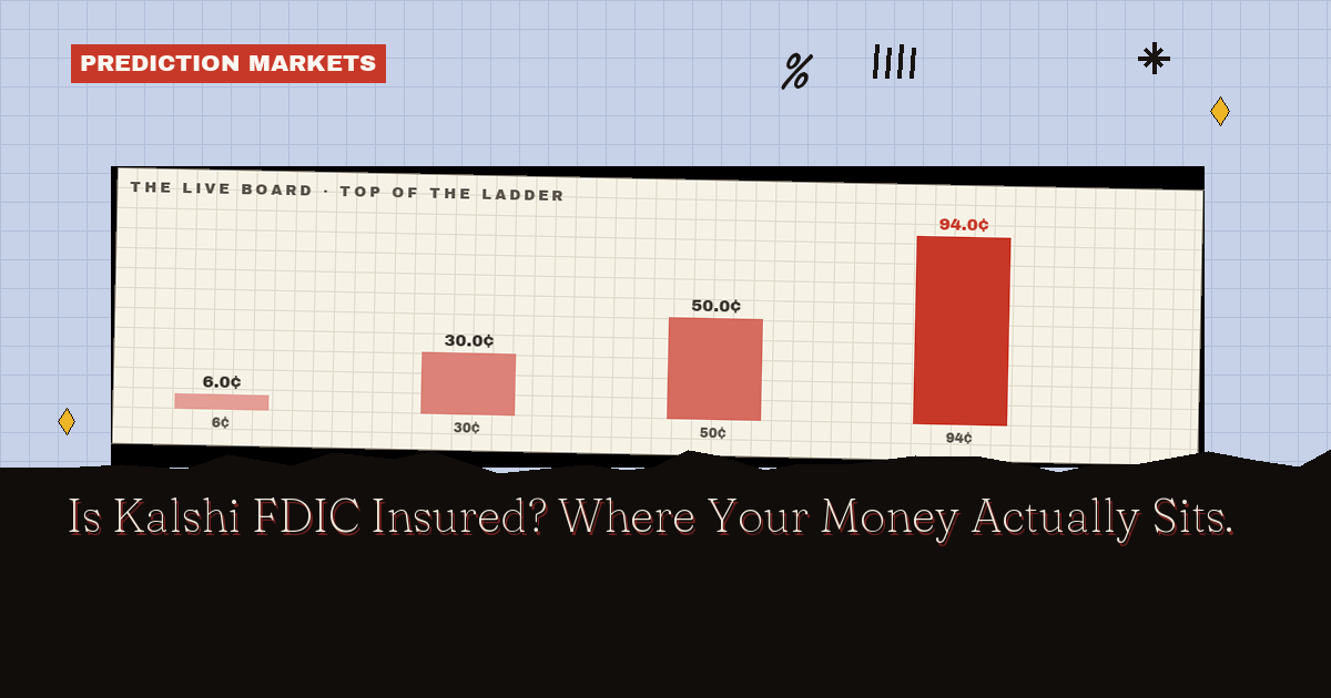 Is Kalshi FDIC Insured? Where Your Money Actually Sits