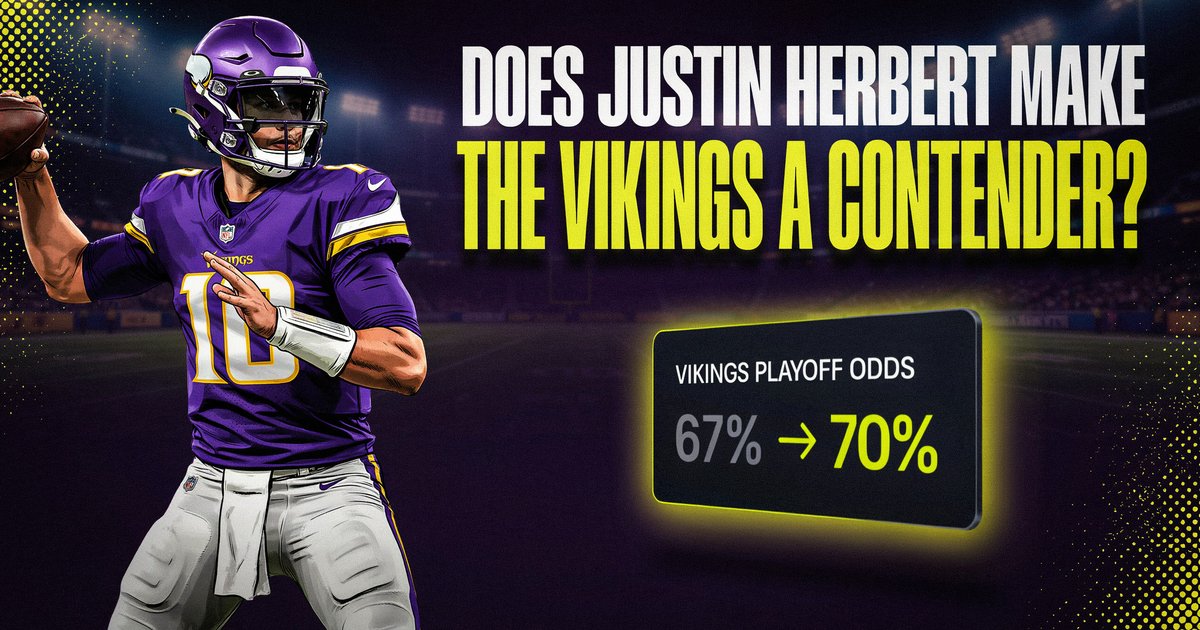 Vikings Playoff Odds: What Justin Herbert Would Change
