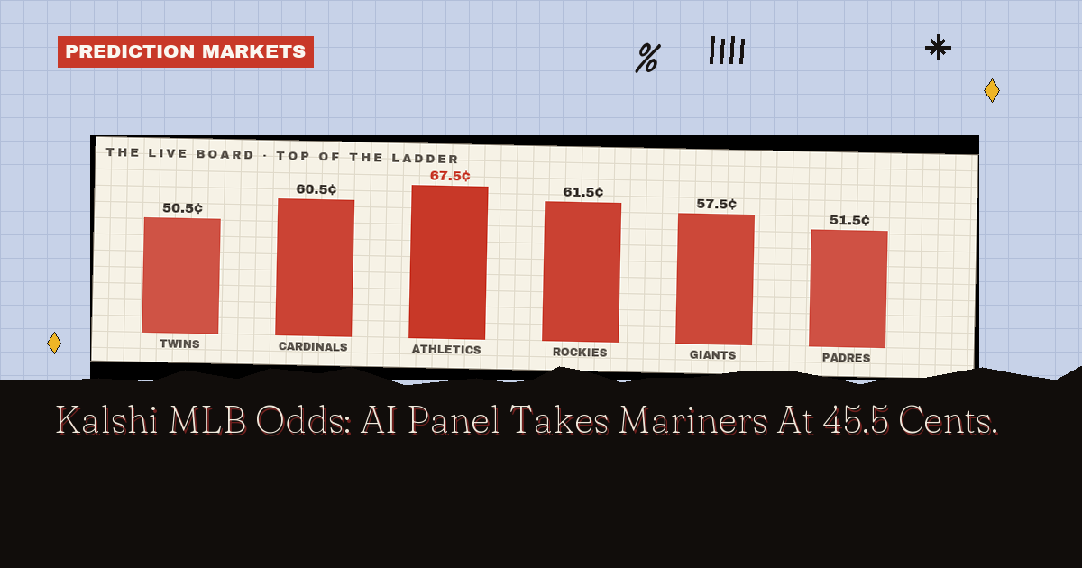 Kalshi MLB Odds: AI Panel Takes Mariners At 45.5 Cents