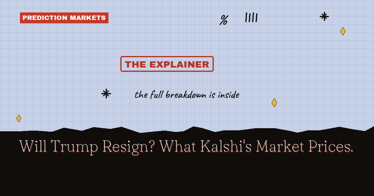 Will Trump Resign? What Kalshi's Market Prices